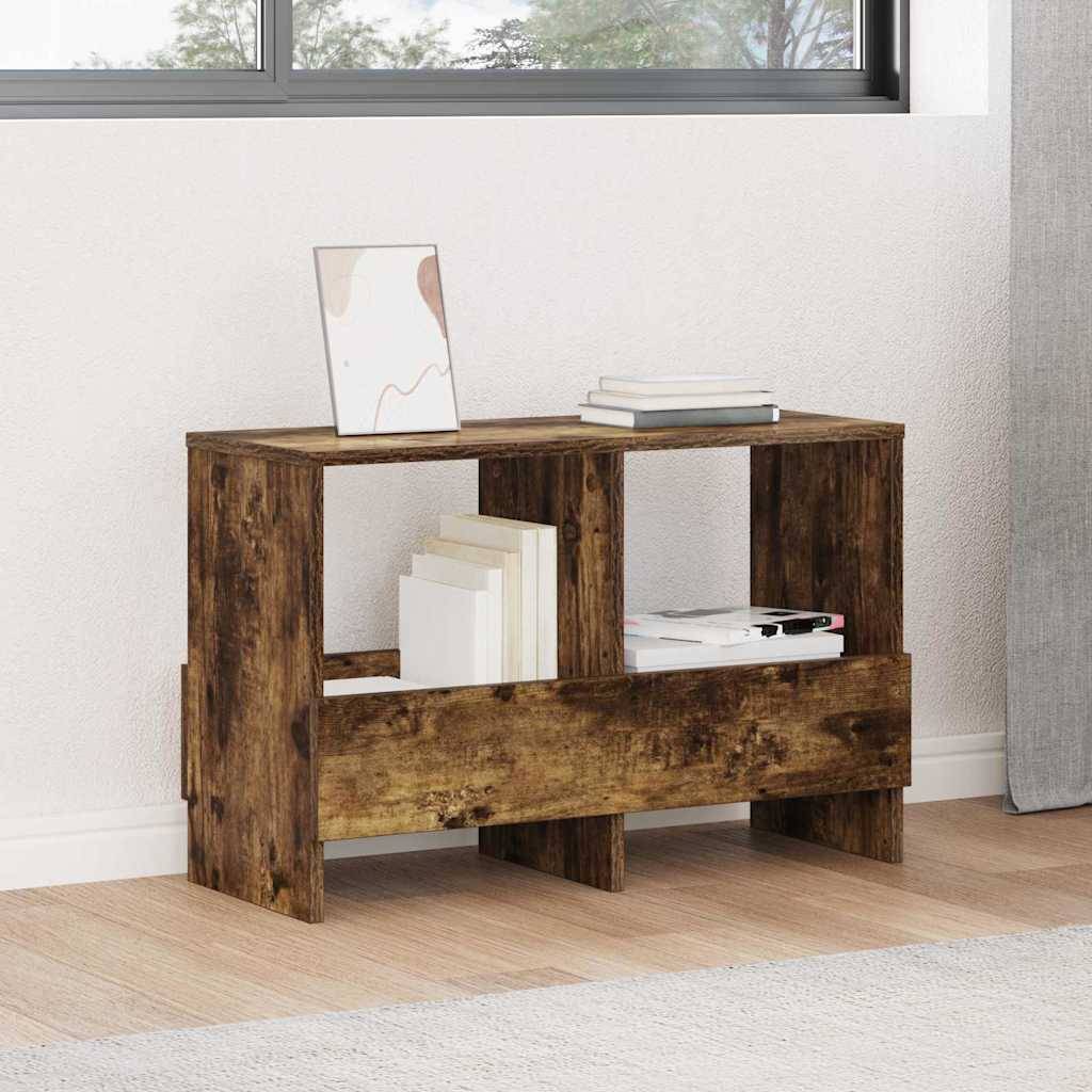vidaXL Magazinregal Geräucherte Eiche 68,5 x 30 x 45 cm