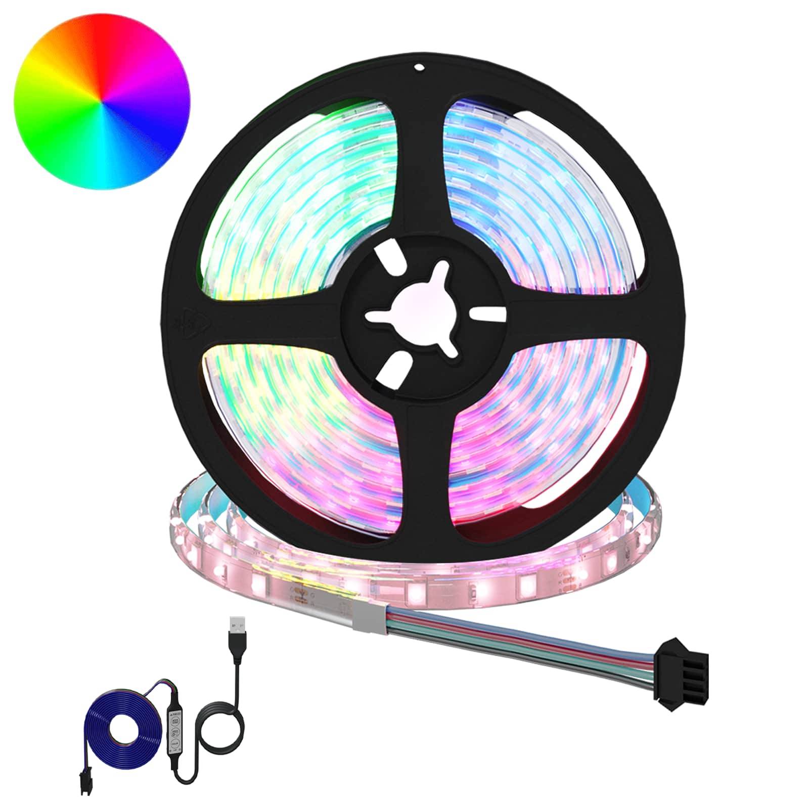 vidaXL LED Streifen 12 pcs Schwarz und Transparent 2100 mm