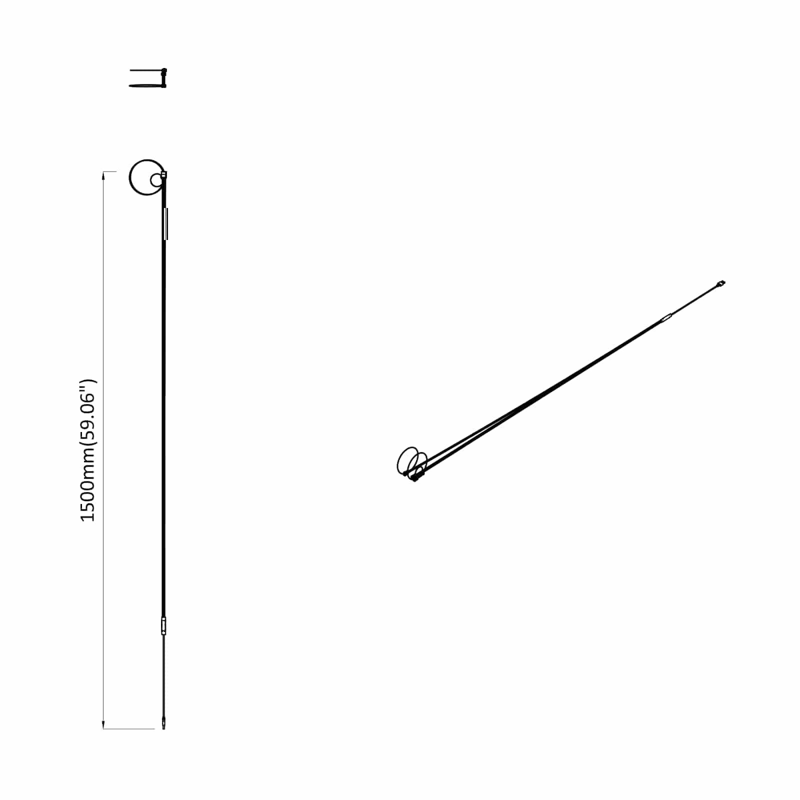 vidaXL LED Streifen 2 pcs Schwarz und Mehrfarbig 1745 mm