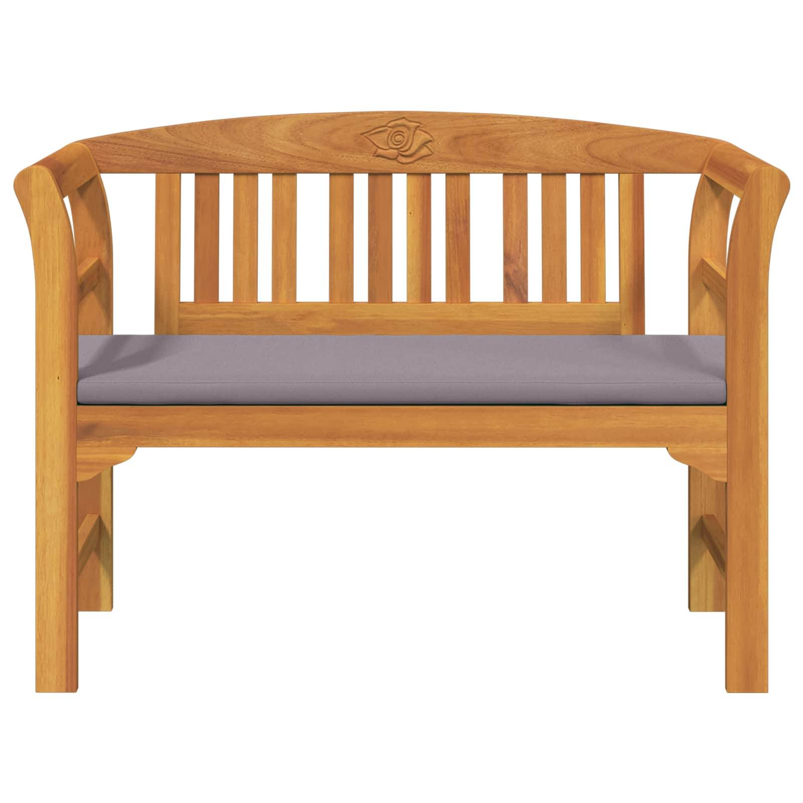 vidaXL Rosenbank Natur 114 x 46 x 82,5 cm Massivholz Akazie