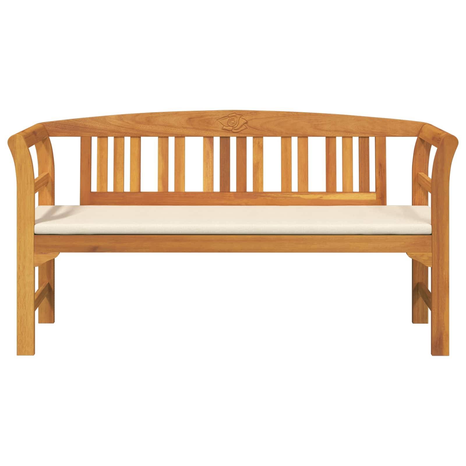 vidaXL Rosenbank Natur 157 x 46 x 82,5 cm Massivholz Akazie
