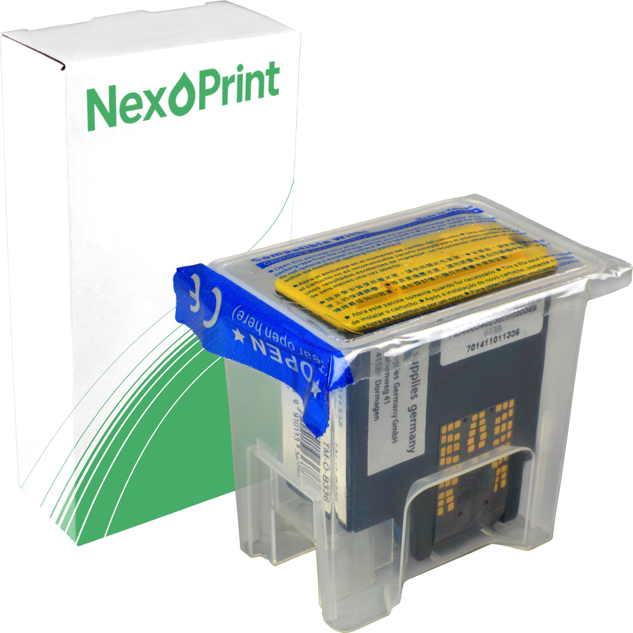 Eine Tintenpatrone mit der Aufschrift 