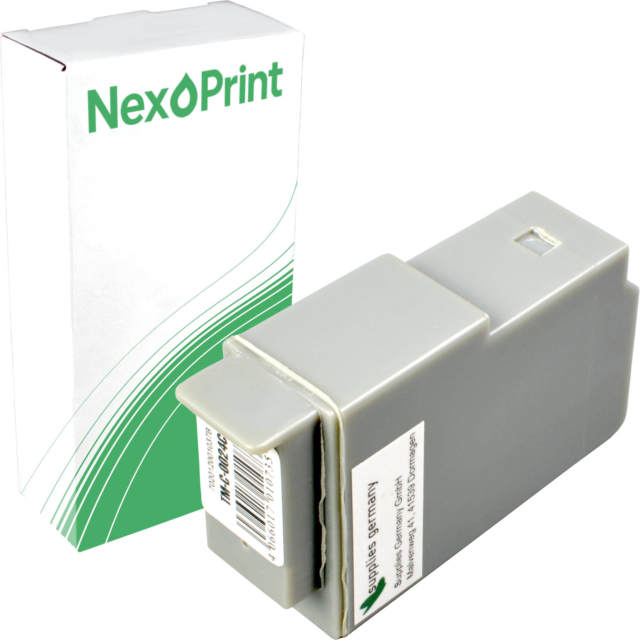 Eine graue Druckerpatrone mit der Aufschrift 