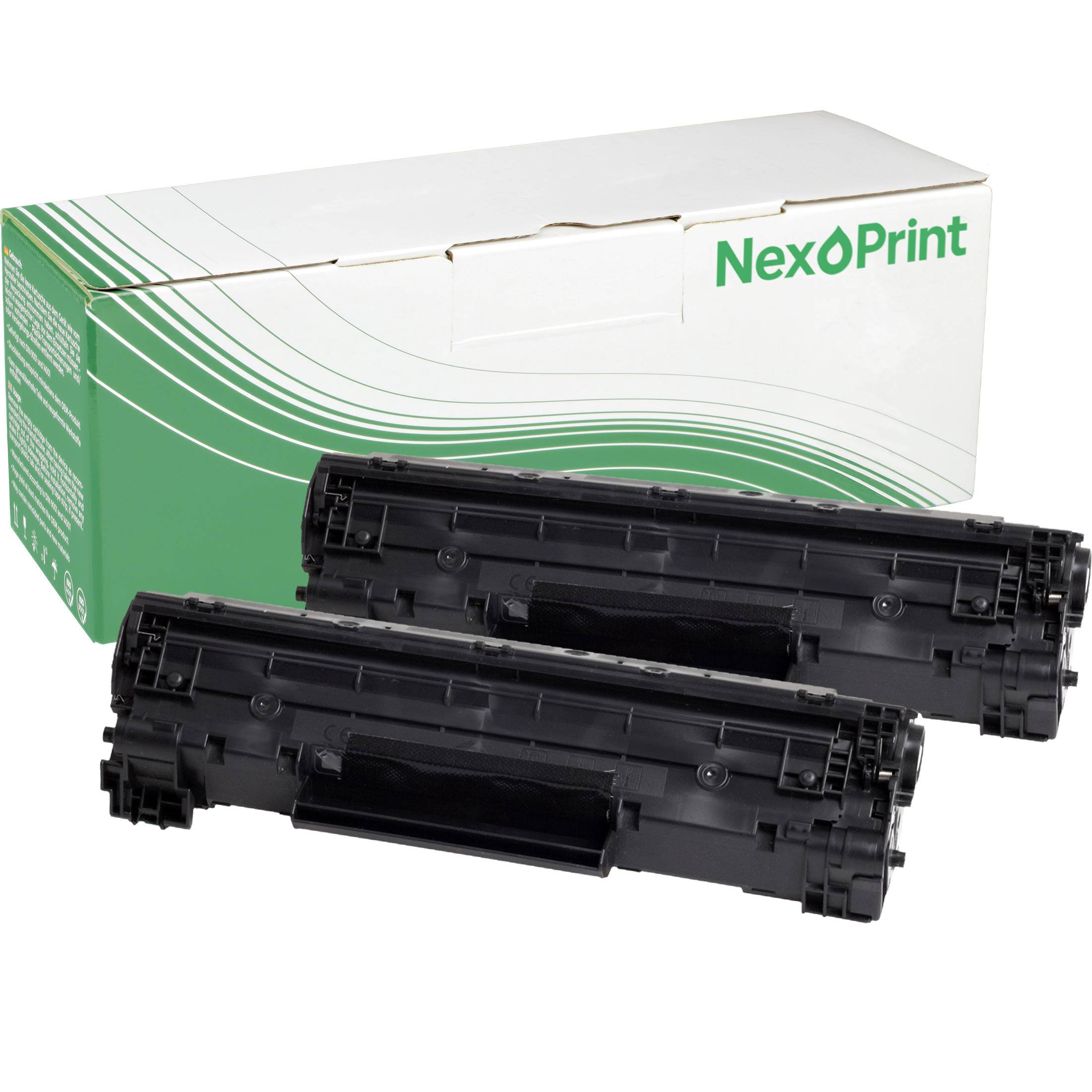 NexoPrint CF283AD 83A Doppelpack schwarz Toner kompatibel mit HP LaserJet Pro MFP M 127 fn LaserJet Pro MFP M 127 fp LaserJet Pro MFP M 127 fs