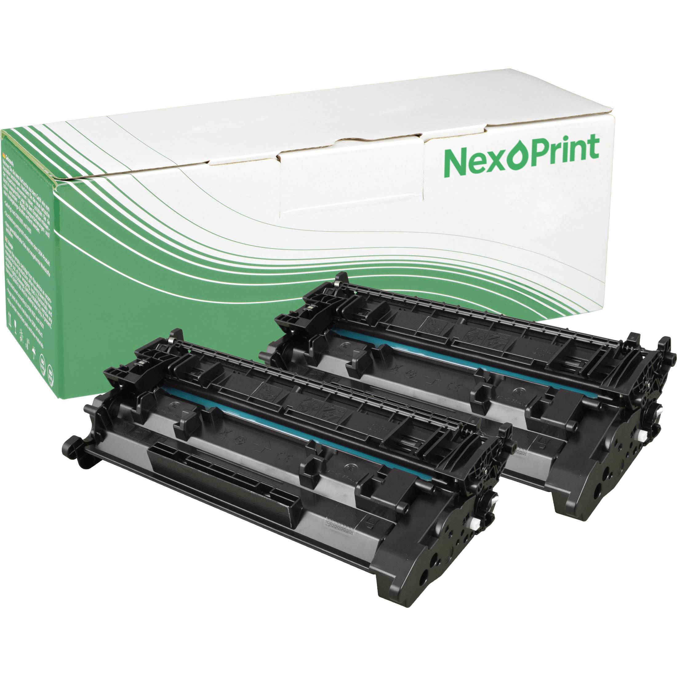 NexoPrint CF226A 26A Doppelpack schwarz Toner kompatibel mit HP LaserJet Pro MFP M426dn Pro MFP M426dw Pro MFP M426 fdn schwarz 6500 Seiten