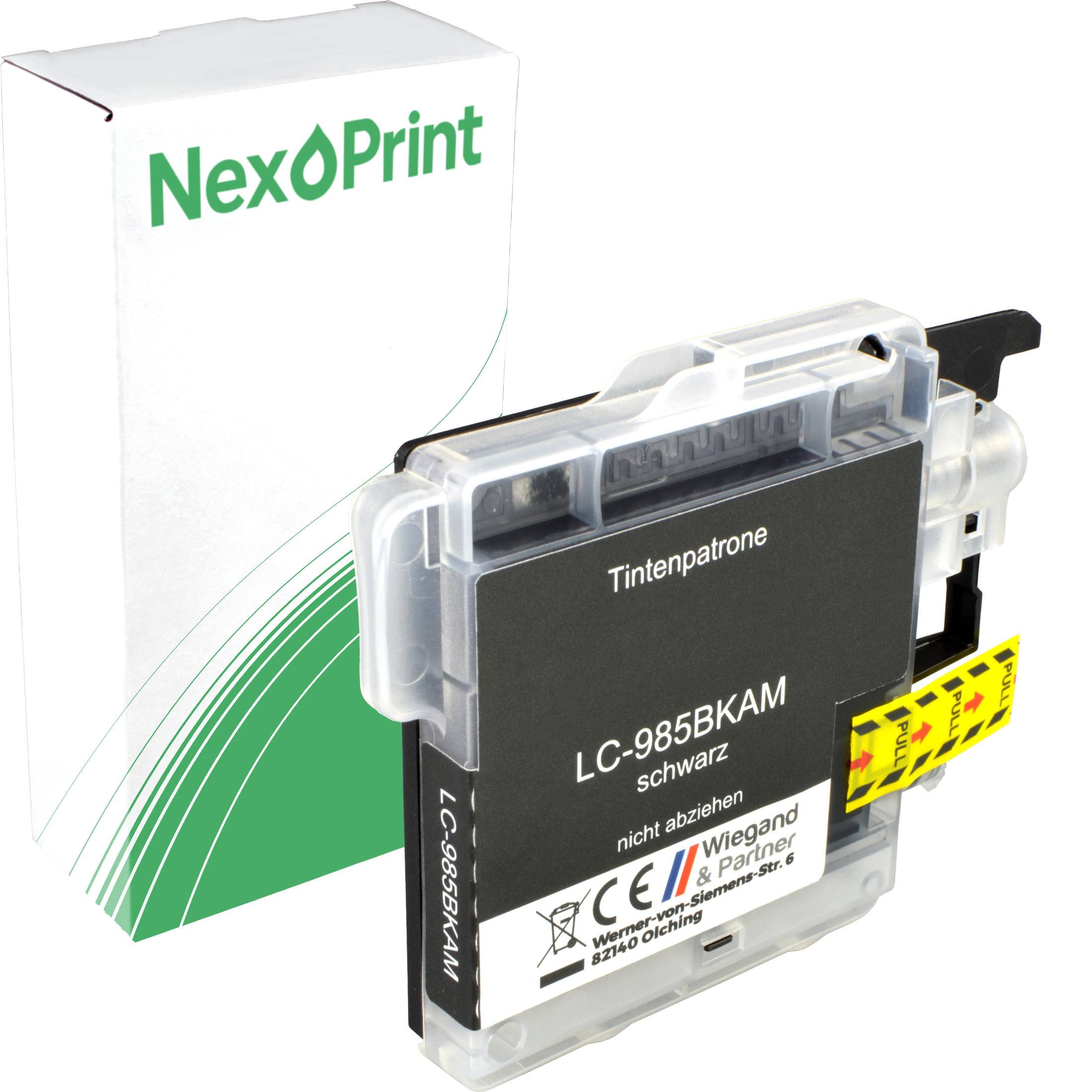 Schwarze Tintenpatrone der Marke „NexPrint