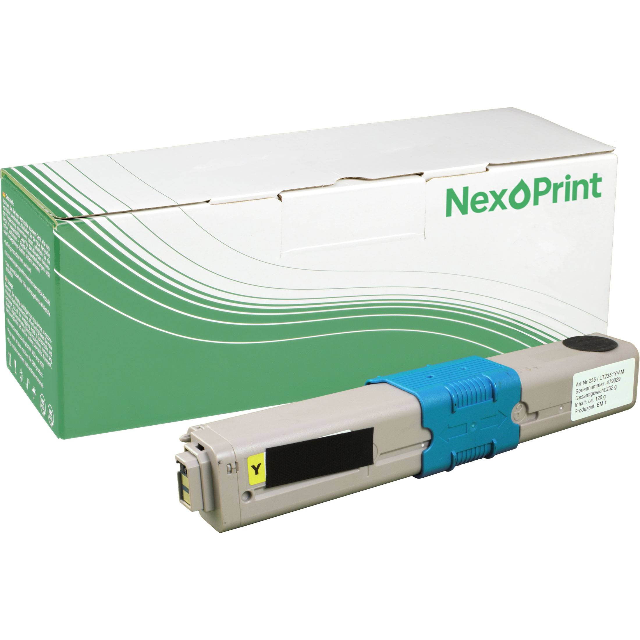 NexoPrint 44469704 yellow Toner kompatibel mit OKI MC 561 DN OKI MC 562 DN OKI MC 562 DNW yellow 2250 Seiten