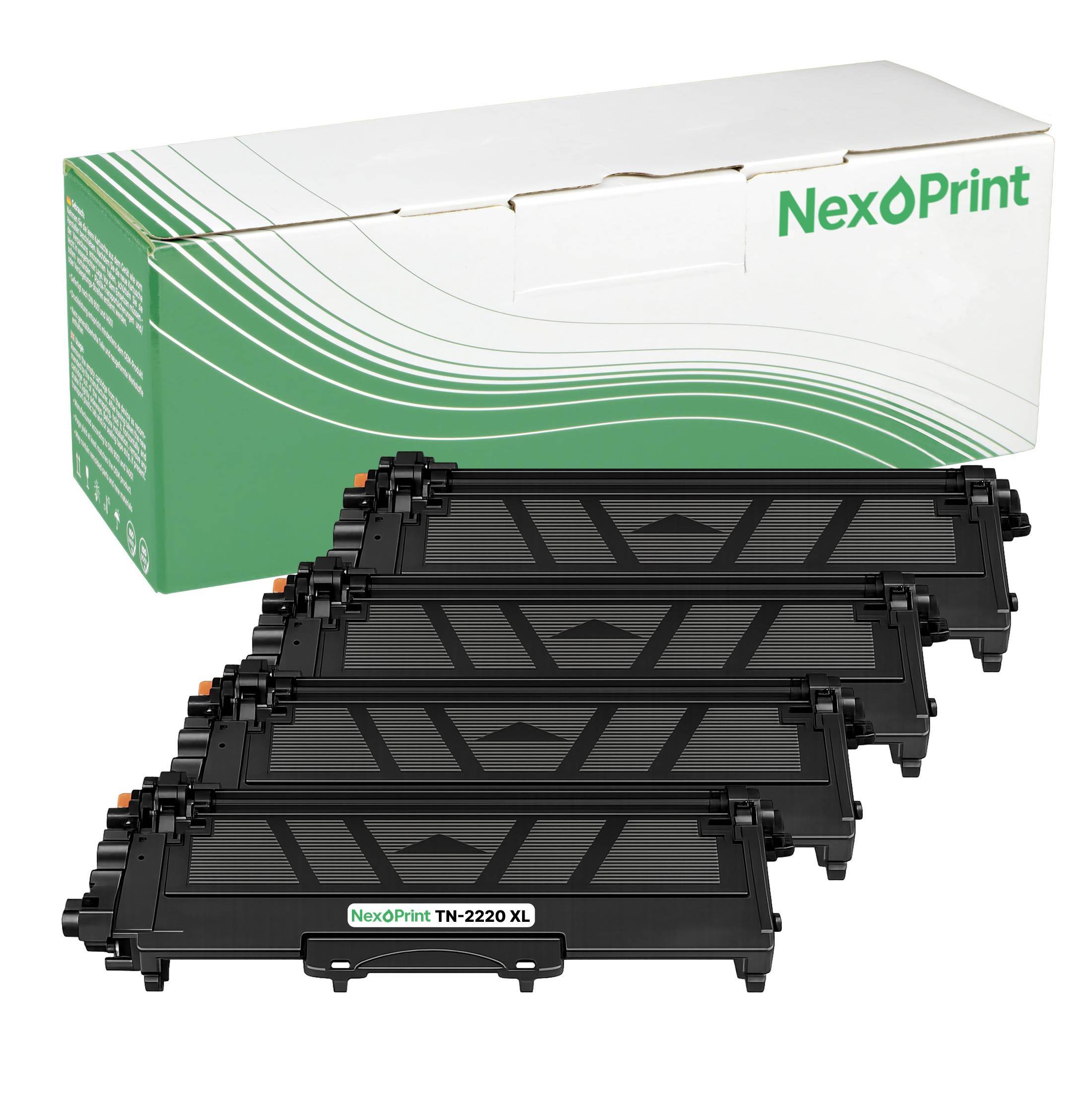 NexoPrint TN-2220 Multipack schwarz Toner kompatibel mit Brother HL-2240 HL-2240d HL-2240dR 22000 Seiten