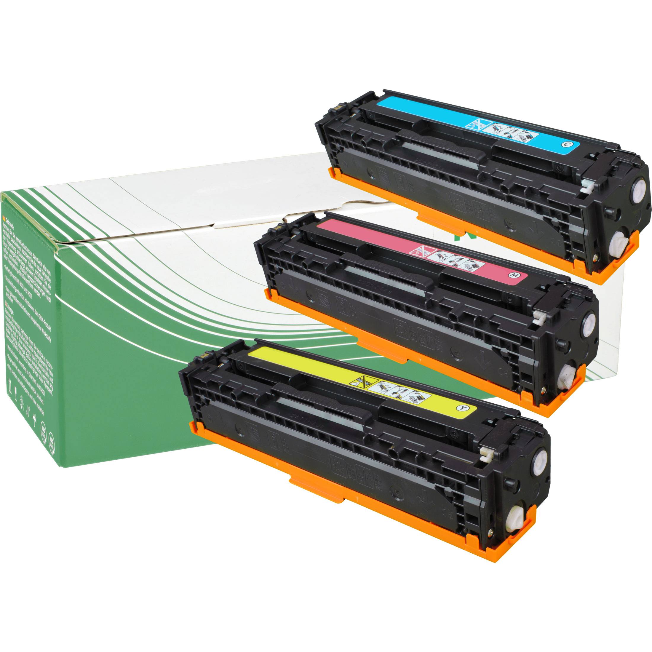 NexoPrint CF371AM 128A Multipack CMY Toner kompatibel mit HP LaserJet CP 1525 n LaserJet CP 1525 nw LaserJet CP 1526 nw CMY 1300 Seiten