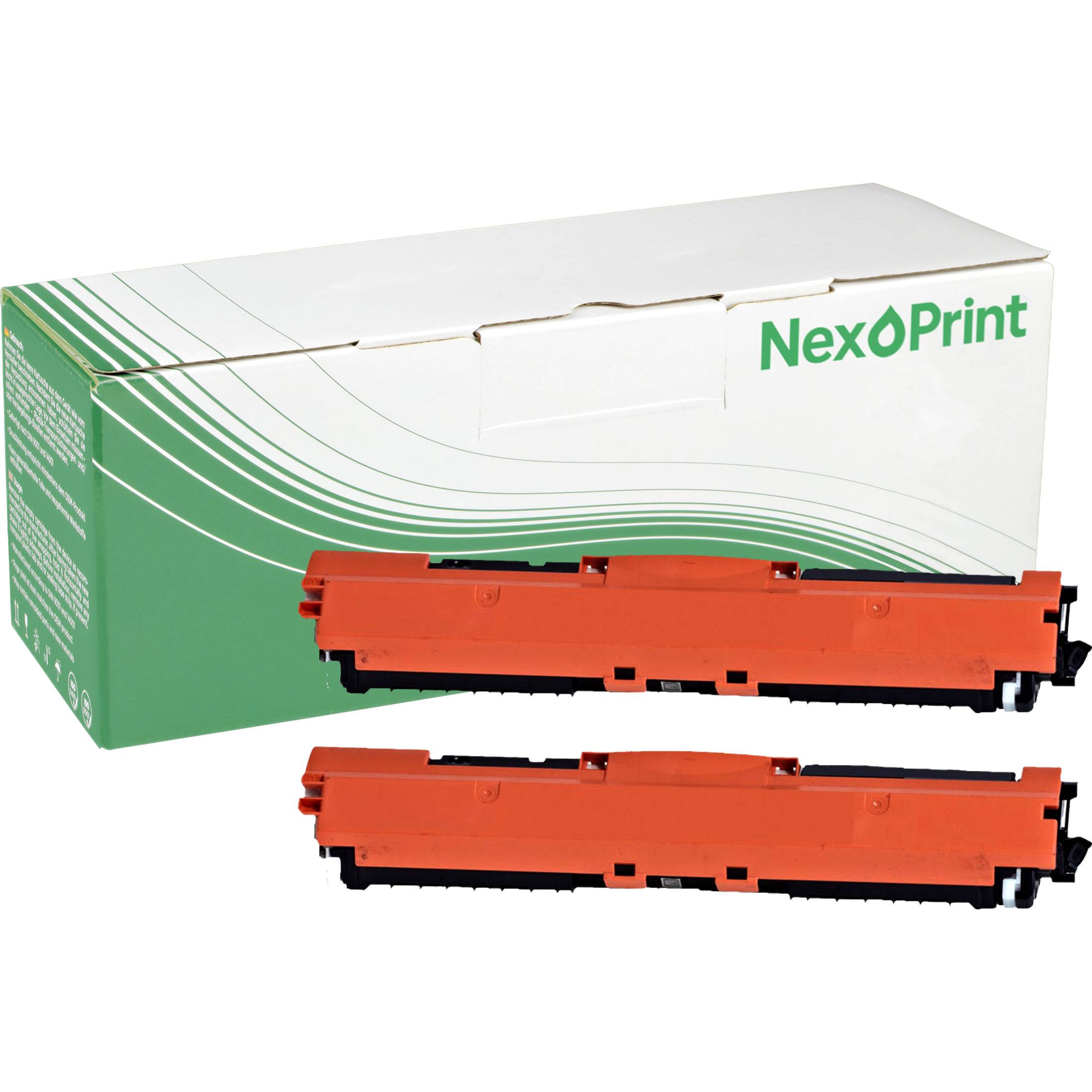 NexoPrint CE310AD 126A Doppelpack schwarz Toner kompatibel mit HP Color LaserJet Pro CP1026Nw CP1027Nw CP1028Nw 3800 Seiten