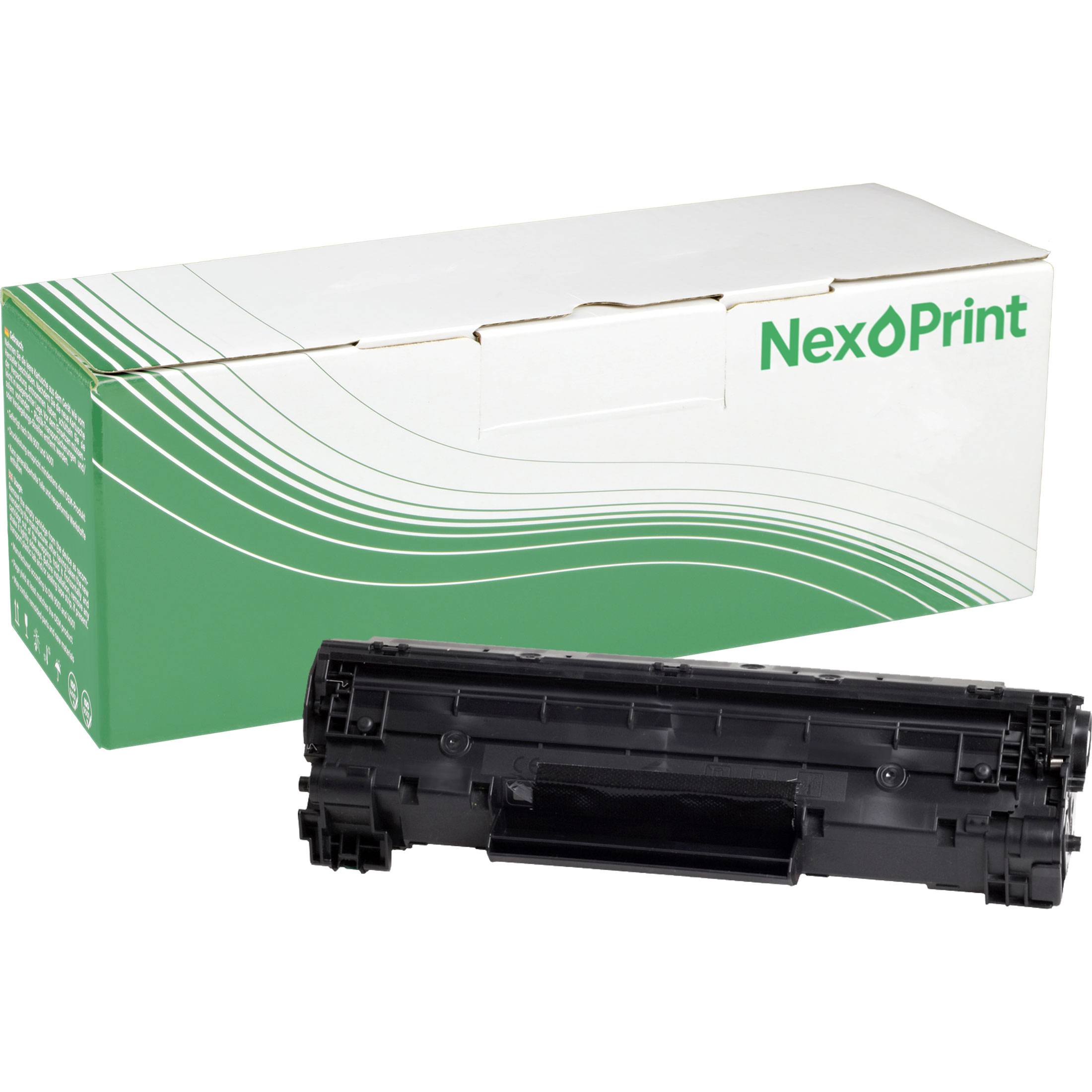 NexoPrint 725 schwarz Toner kompatibel mit Canon i-SENSYS LBP-6030 w i-SENSYS MF 3010 i-SENSYS MF 3010 VP schwarz 2000 Seiten