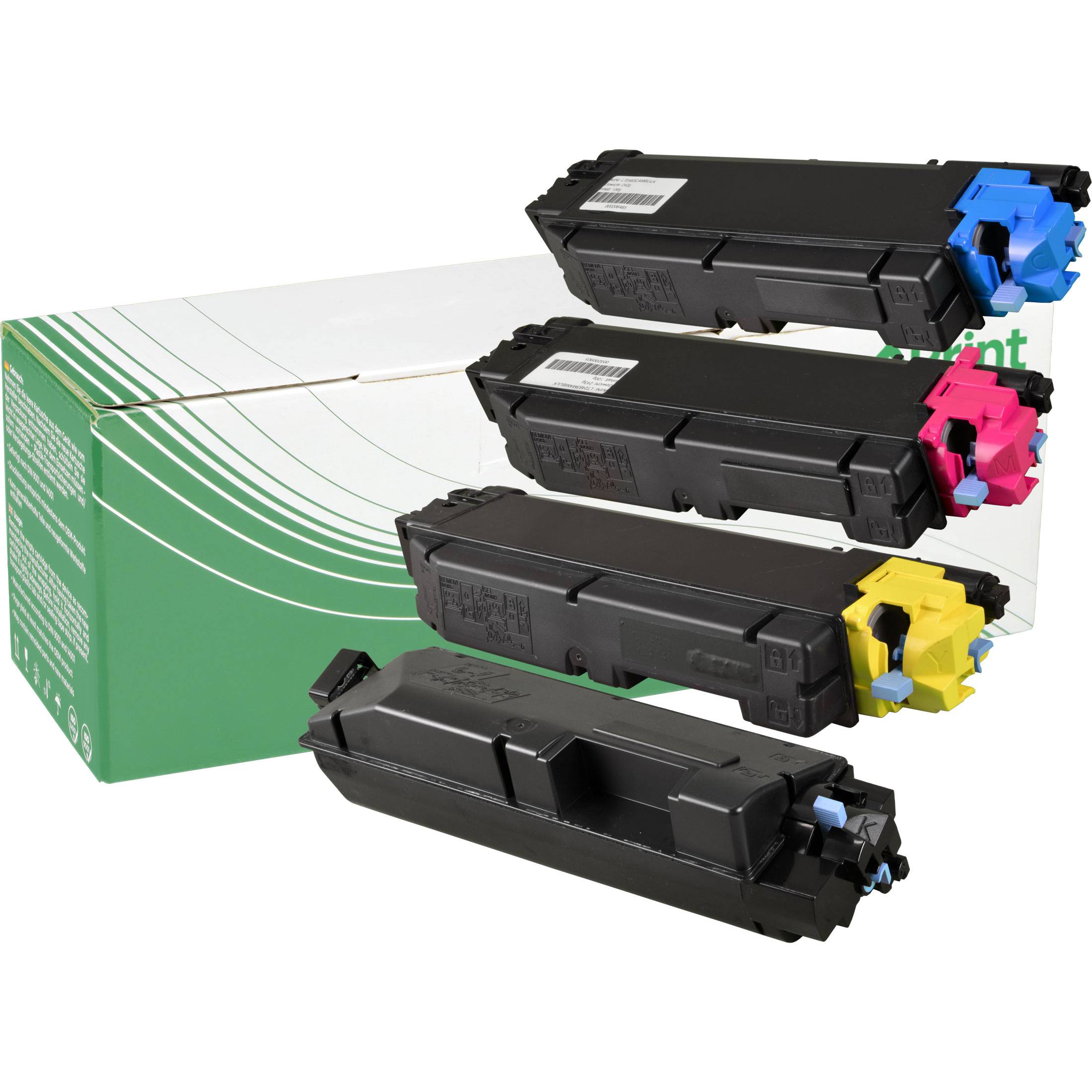 NexoPrint TK-5140 Multipack KCMY Toner kompatibel mit Kyocera ECOSYS M6030cdn, ECOSYS M6530cdn, ECOSYS P6130cdn, ECOSYS P6030cdn0 CMYK 24250 Seiten