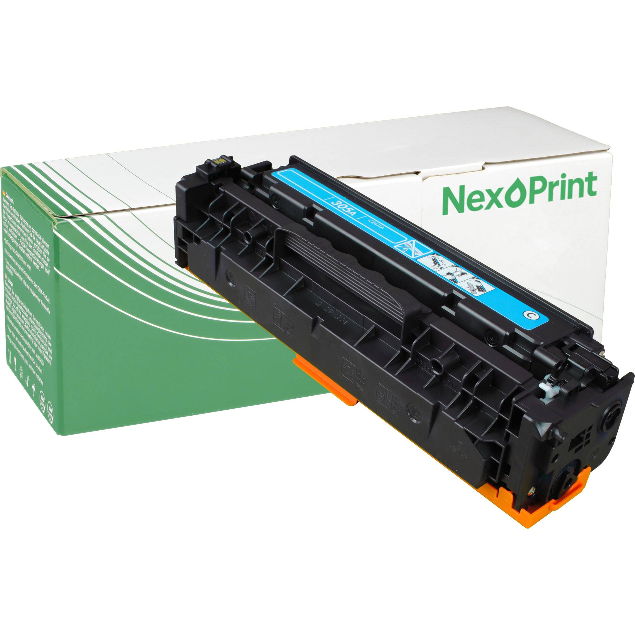 NexoPrint CE411A 305A cyan Toner kompatibel mit HP LaserJet Pro 400 color M 451 nw LaserJet Pro 400 color MFP M 475 dn LaserJet Pro 400 color MFP
