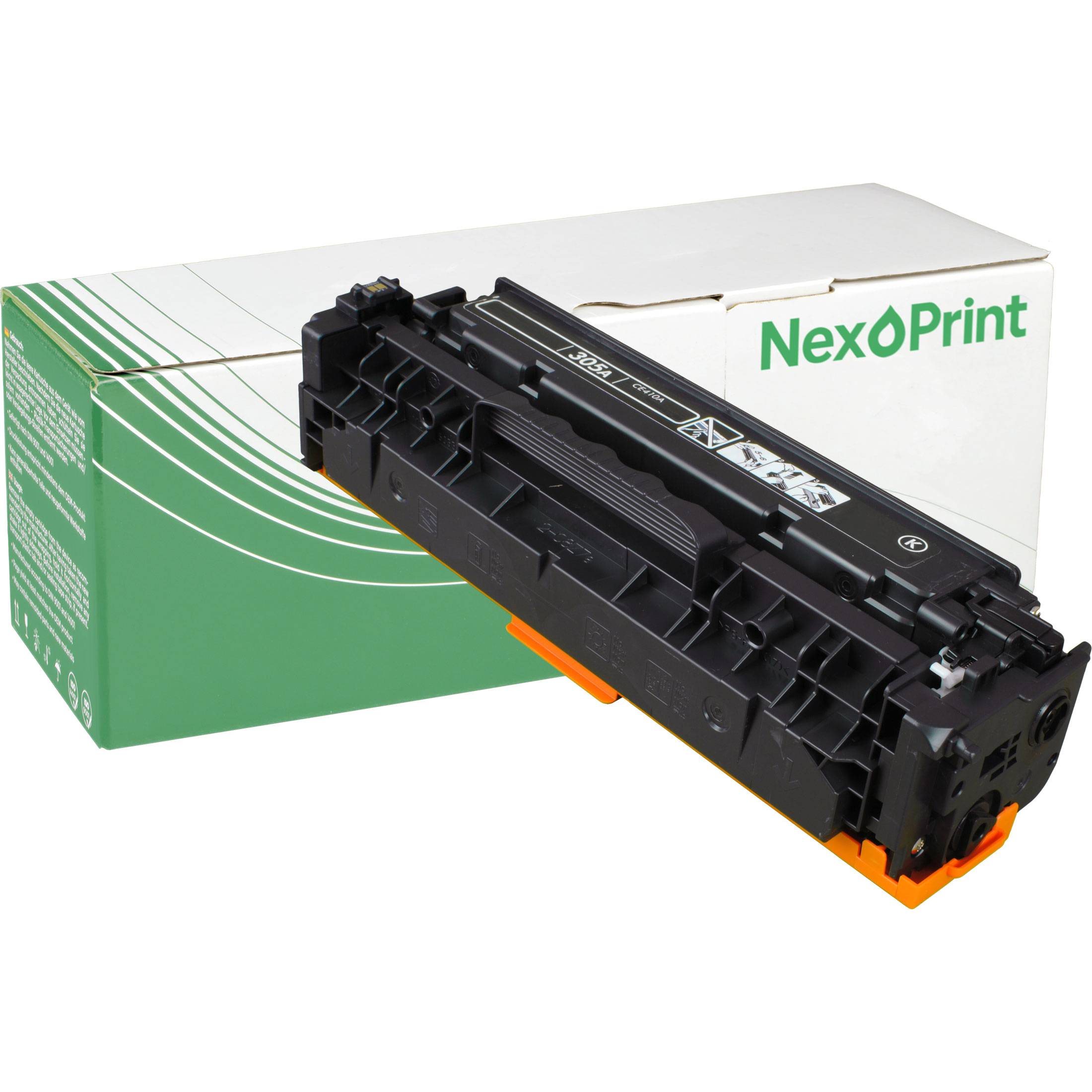 NexoPrint CE410A 305A schwarz Toner kompatibel mit HP LaserJet Pro 400 color M 451 nw LaserJet Pro 400 color MFP M 475 dn LaserJet Pro 400 color