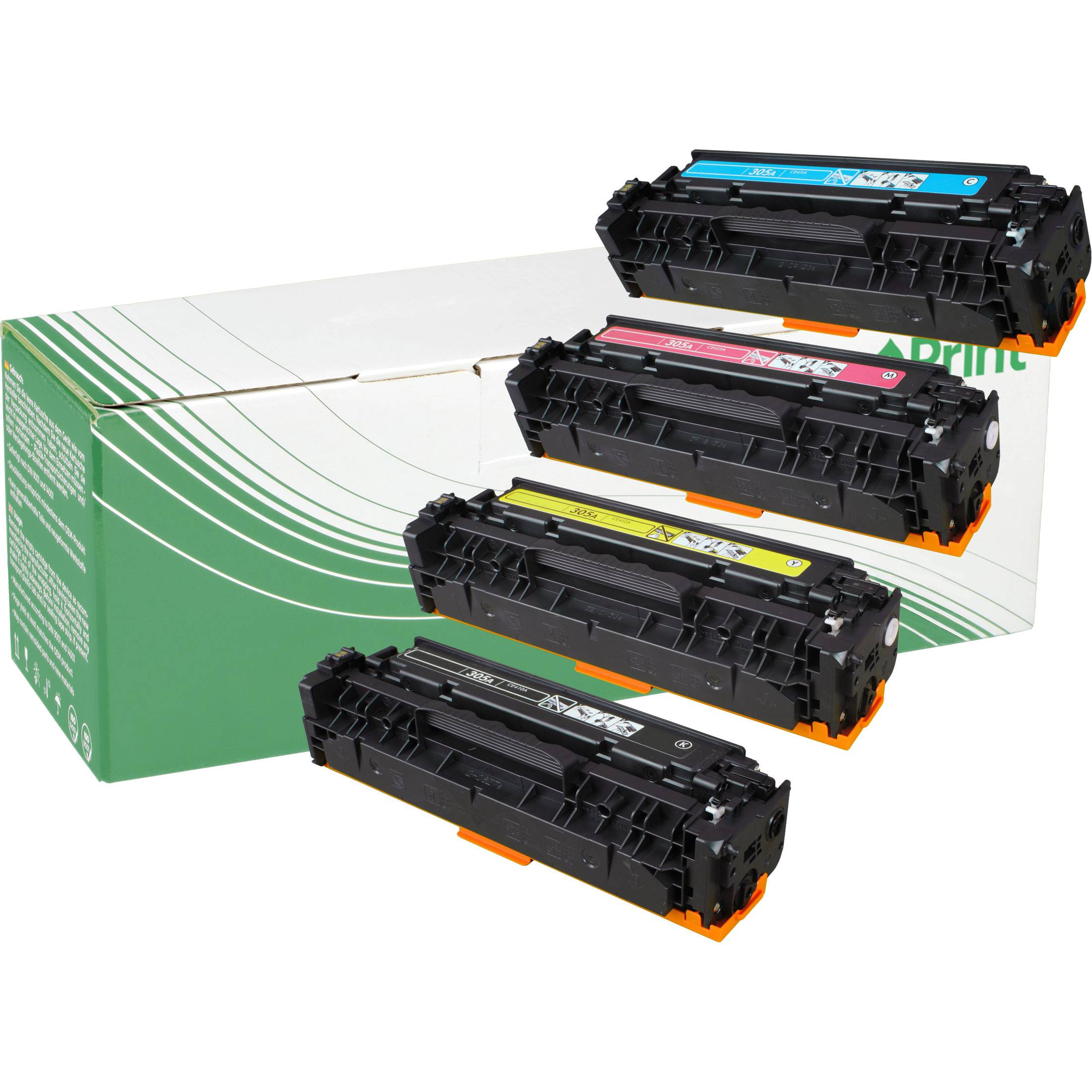 NexoPrint CE410X+411A-13A 305X305A Multipack Toner kompatibel mit HP LaserJet Pro 400 color M451Nw M475dn M475dw 11800 Seiten