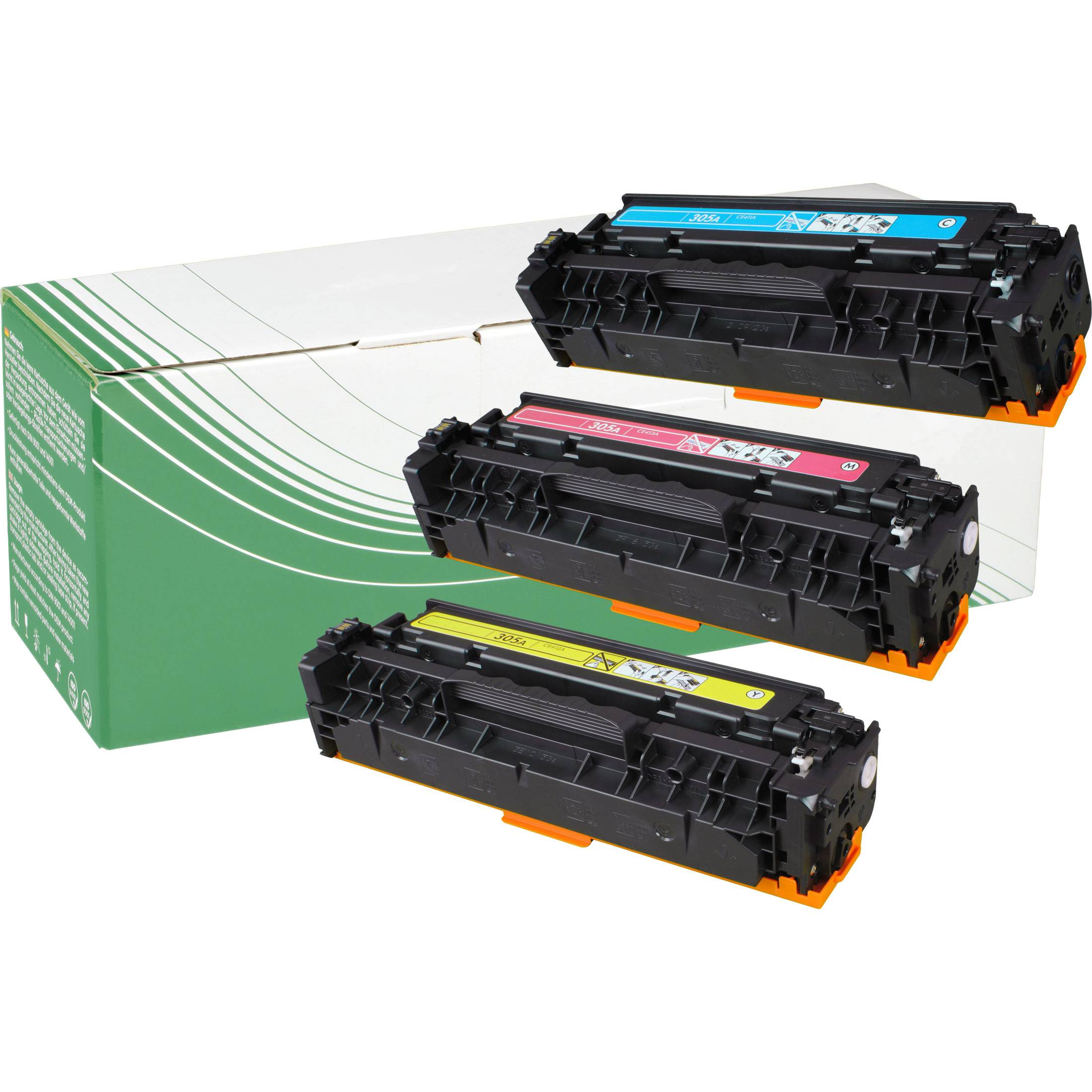 NexoPrint CF370AM 305A Multipack CMY Toner kompatibel mit HP LaserJet Pro 400 color M 451 nw LaserJet Pro 400 color MFP M 475 dn LaserJet Pro 400