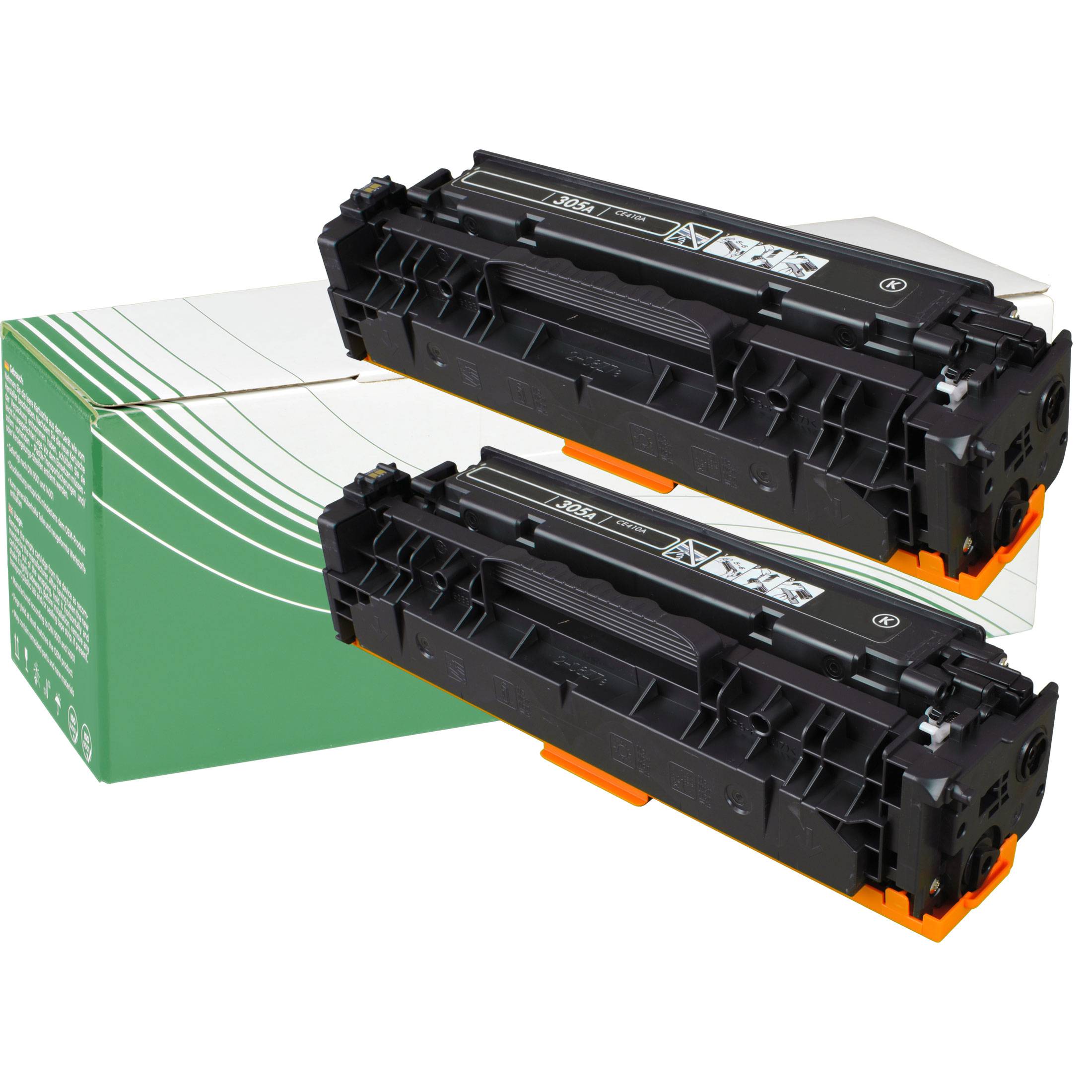 NexoPrint CE410XD 305X Doppelpack schwarz Toner kompatibel mit HP LaserJet Pro 400 color M 451 nw LaserJet Pro 400 color MFP M 475 dn LaserJet Pro