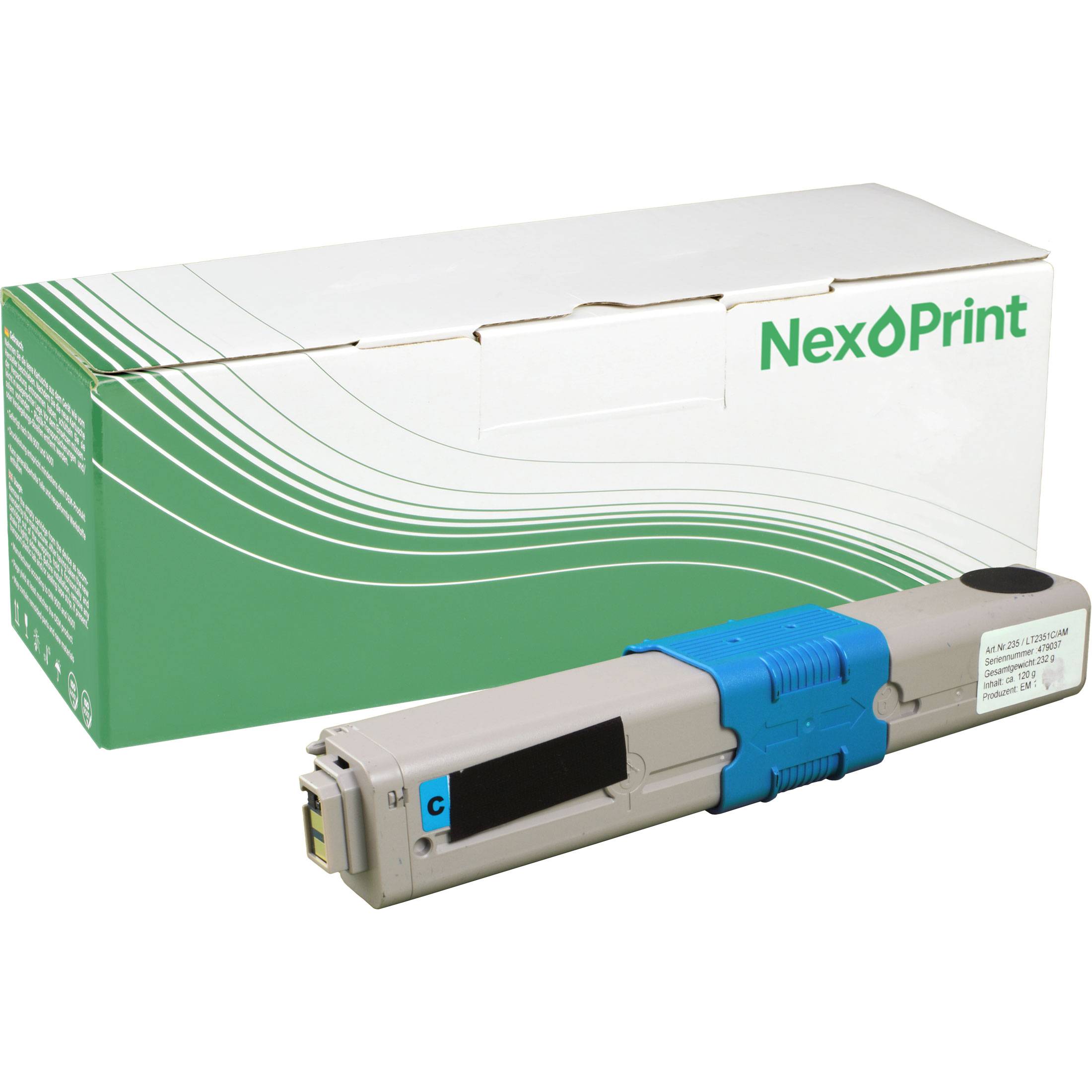 NexoPrint 44973535 cyan Toner kompatibel mit OKI MC 332 DN OKI MC 342 DN OKI MC 342 DNW cyan 1750 Seiten