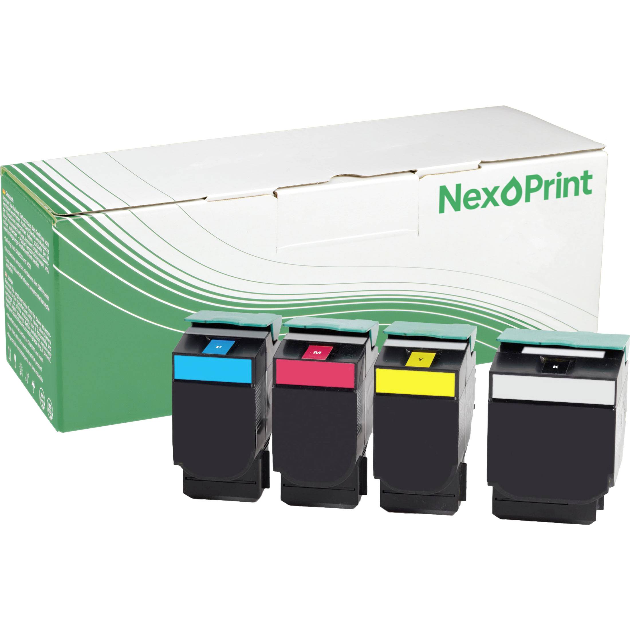 NexoPrint 80C2H 802H Multipack Toner kompatibel mit Lexmark CX510de CX510dhe CX510dthe 13000 Seiten