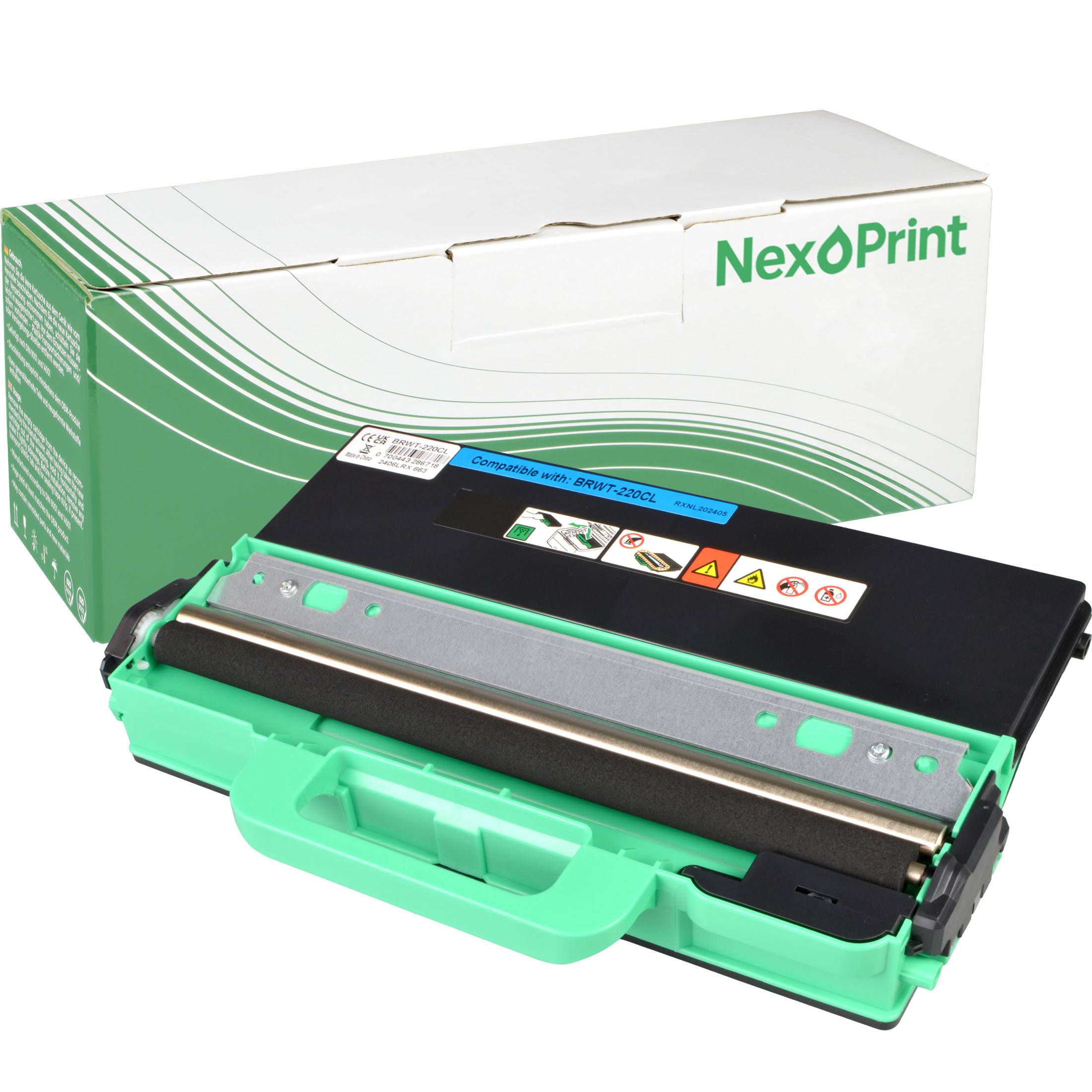 NexoPrint WT-220CL Toner kompatibel mit Brother HL-3170CDW HL-3172CDW MFC-9130 CW rot 50000 Seiten