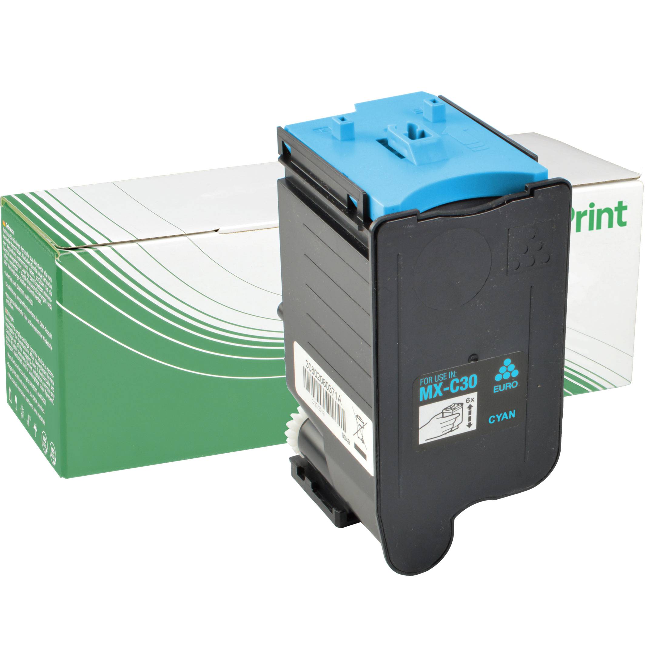 NexoPrint MX-C30GTCcyan Toner kompatibel mit Sharp MX-C302 w MX-C303 W MX-C304 W 6500 Seiten