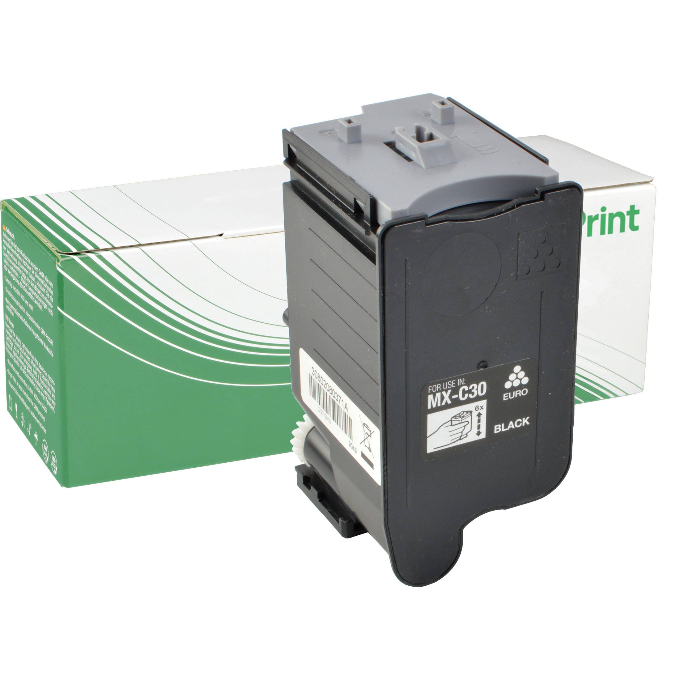 NexoPrint MX-C30GTB schwarz Toner kompatibel mit Sharp MX-C 302 w MX-C 303 W MX-C 304 W schwarz 6500 Seiten