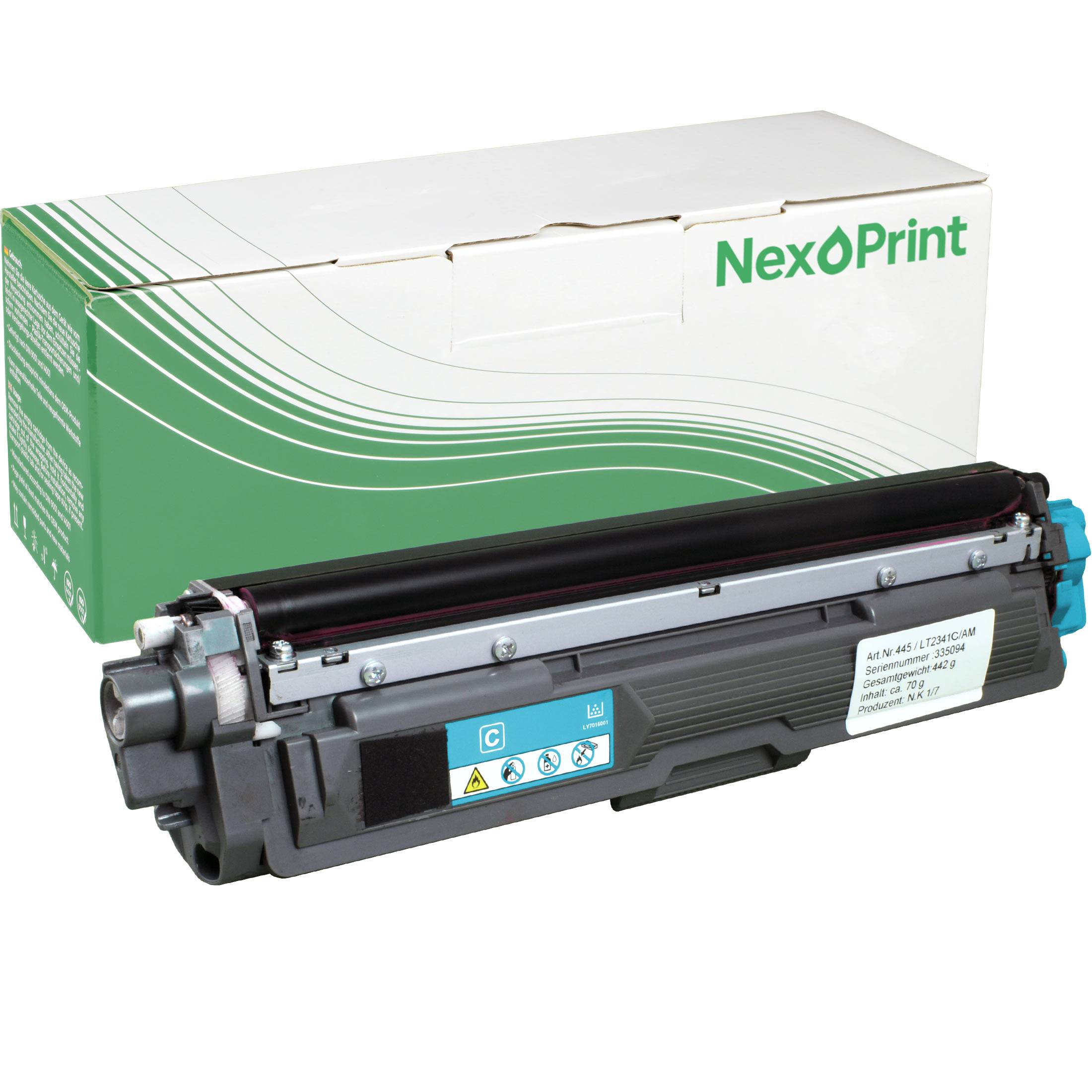 NexoPrint TN-242C cyan Toner kompatibel mit Brother MFC-9142 CDN MFC-9332 CDW MFC-9342 CDW cyan 1550 Seiten