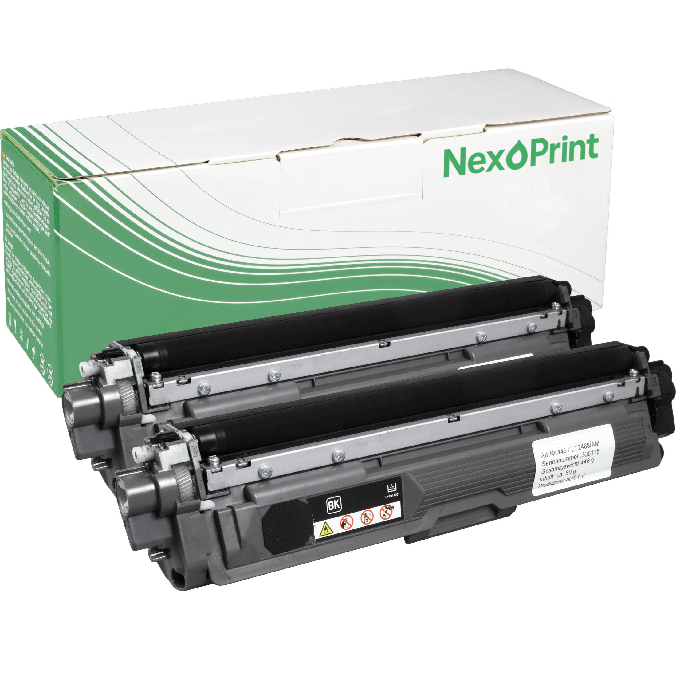 NexoPrint TN-242BK Doppelpack schwarz Toner kompatibel mit Brother MFC-9142 CDN MFC-9332 CDW MFC-9342 CDW schwarz 5500 Seiten