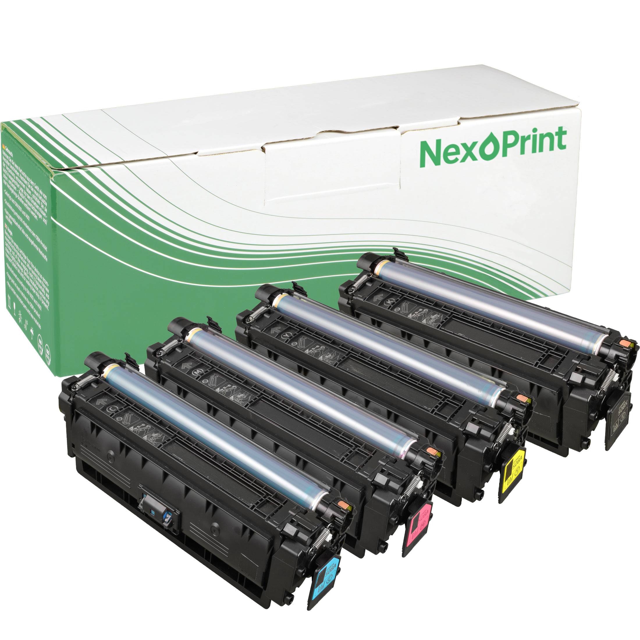 NexoPrint CF360X-63X508XMultipack Toner kompatibel mit HP Color LaserJet Enterprise M553dn M553N M553 X47500 Seiten