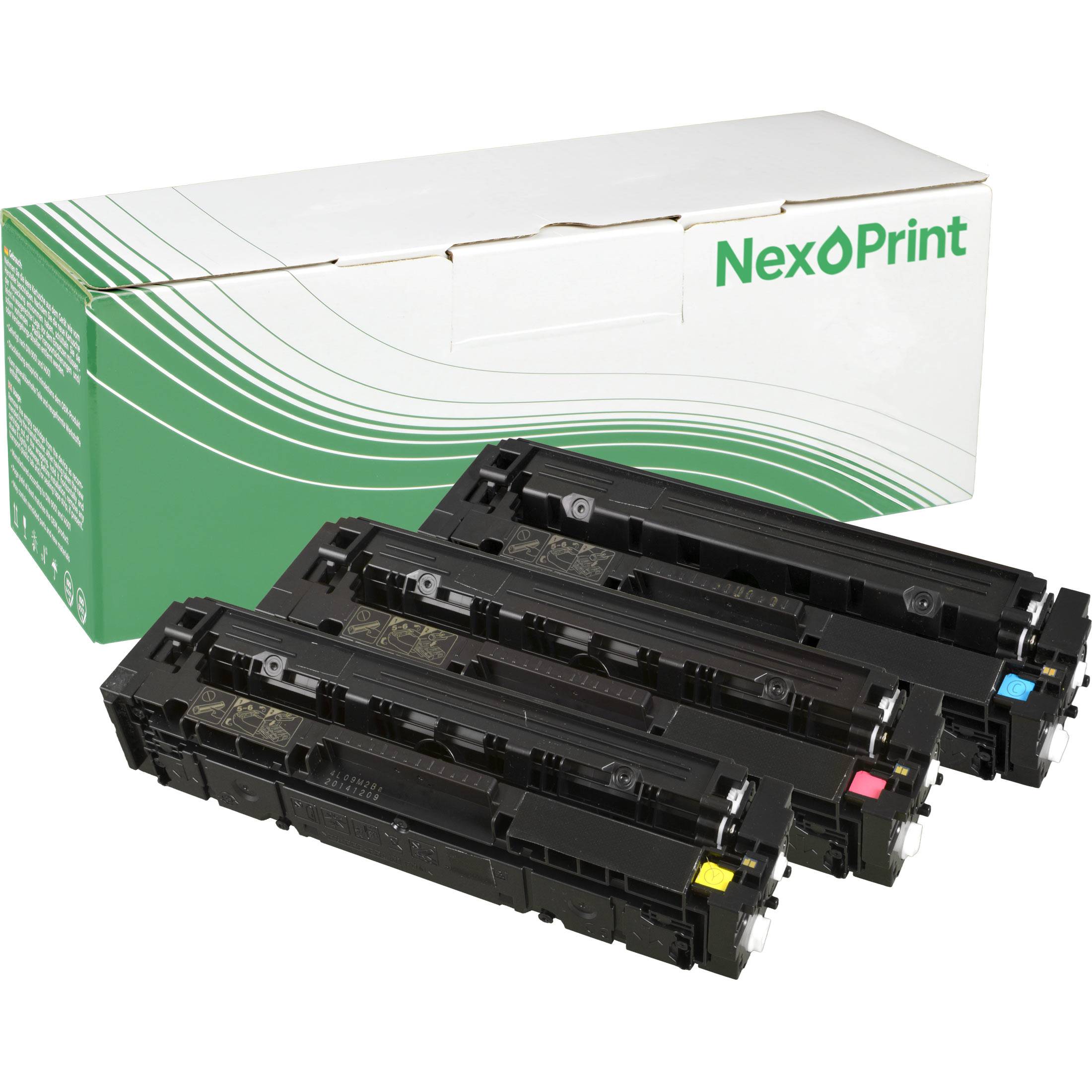 NexoPrint CF253XM 201A Multipack CMY Toner kompatibel mit HP Color LaserJet Pro M 274 n Color LaserJet Pro MFP M 277 dw Color LaserJet Pro MFP