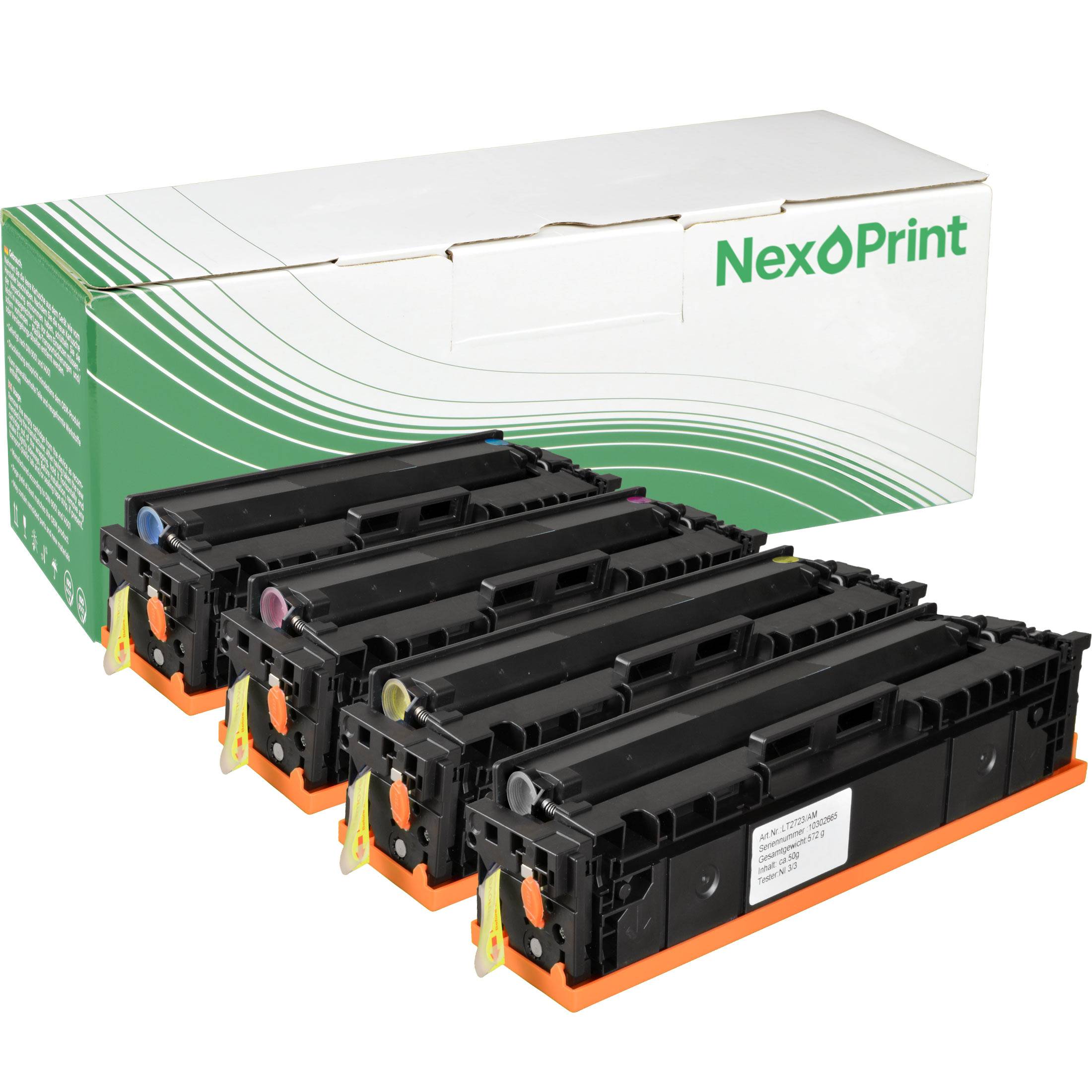NexoPrint CF533A-33A 205A Multipack KCMY Toner kompatibel mit HP Color LaserJet Pro M180n, Color LaserJet Pro M181fw, Color LaserJet Pro M154a
