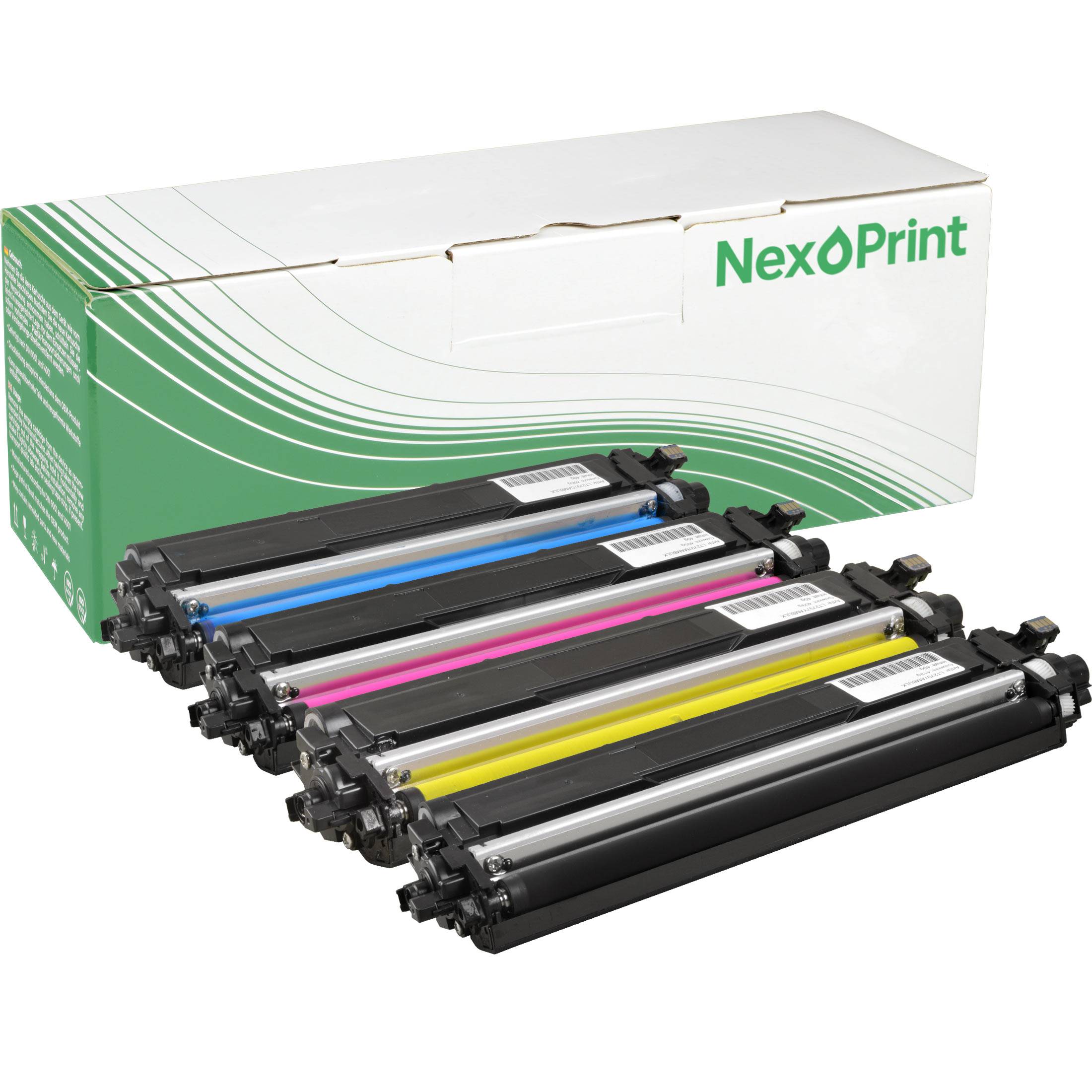 NexoPrint TN-247 Multipack KCMY Toner kompatibel mit Brother HL-L3230CDW, HL-L3270CDW, DCP-L3550CDW, MFC-L3750CDW CMYK 11400 Seiten