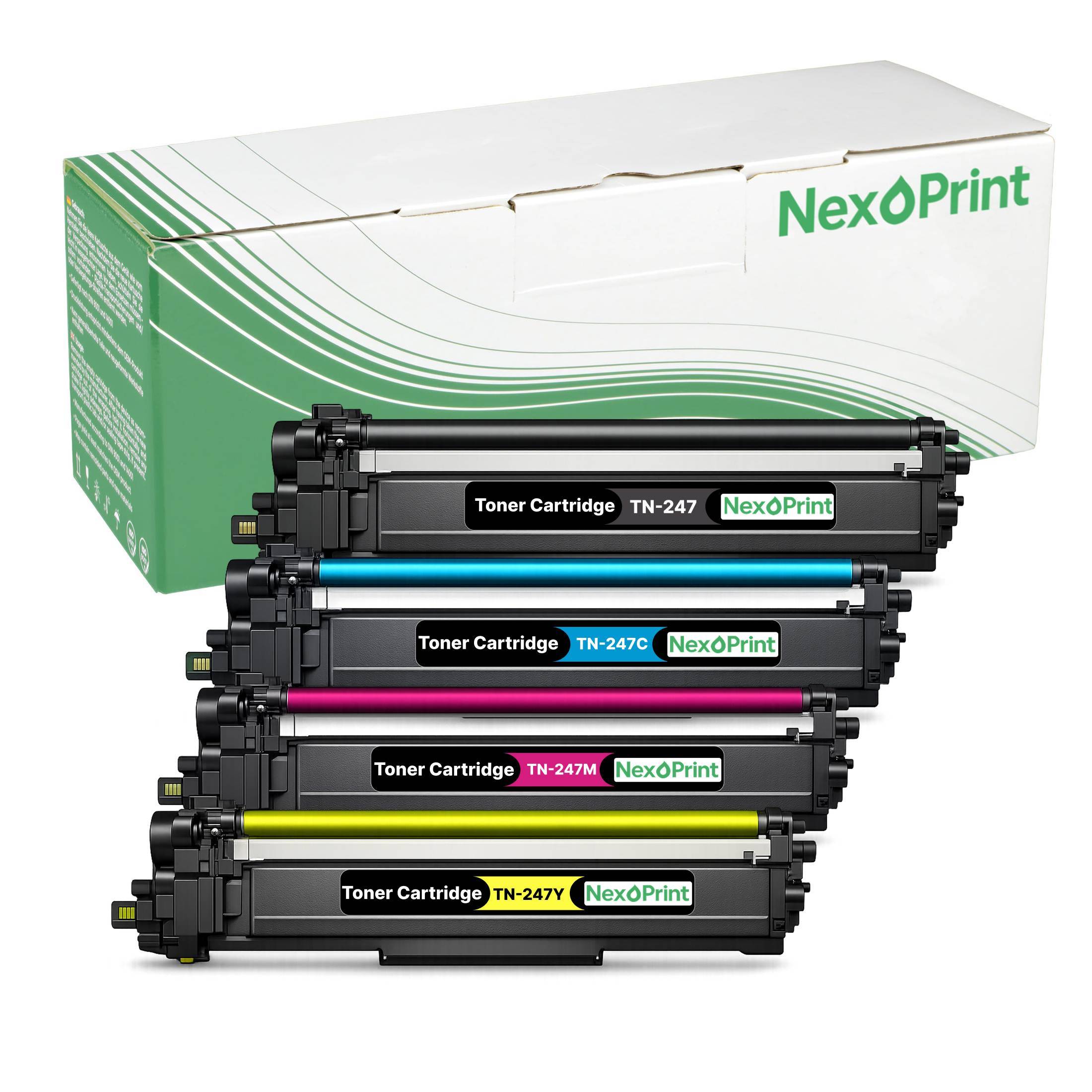 NexoPrint TN-247 Multipack Toner kompatibel mit Brother HL-L3230CDW HL-L3270CDWdCP-L3550CDW MFC-L3750CDW 11400 Seiten
