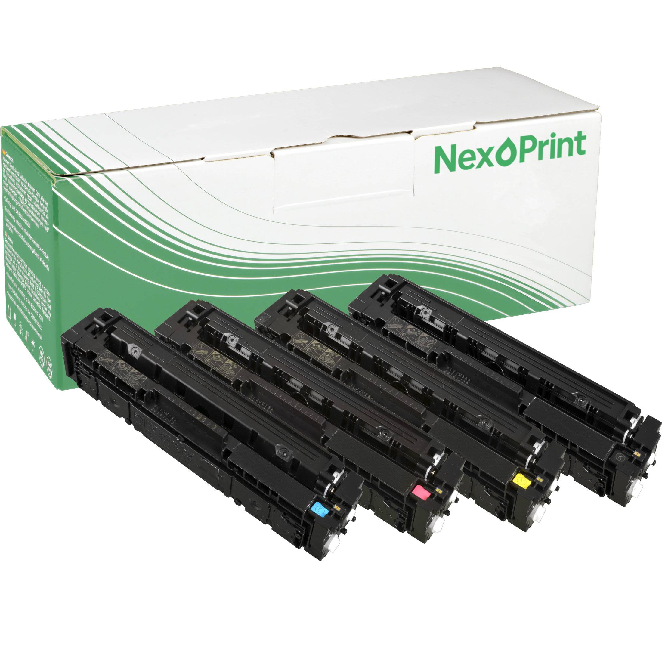 NexoPrint 054H Multipack Toner kompatibel mit Canon i-SENSYS MF641Cw MF643Cdw MF645CXLBP621Cw 10800 Seiten