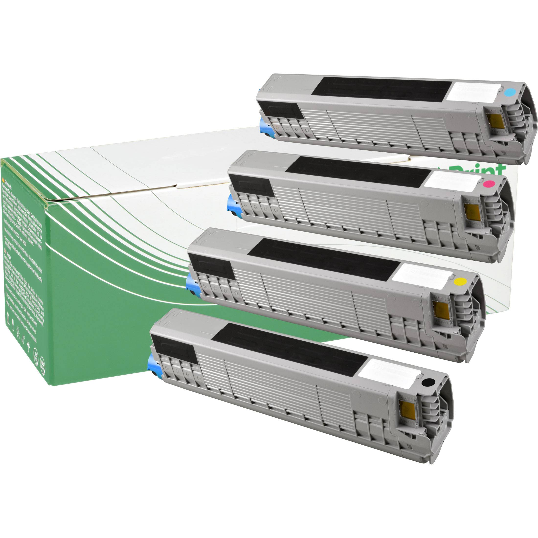 NexoPrint 46861305-08 Multipack KCMY Toner kompatibel mit OKI C332dn, OKI MC363dn, OKI MC363dnw, OKI C301dn CMYK 44000 Seiten