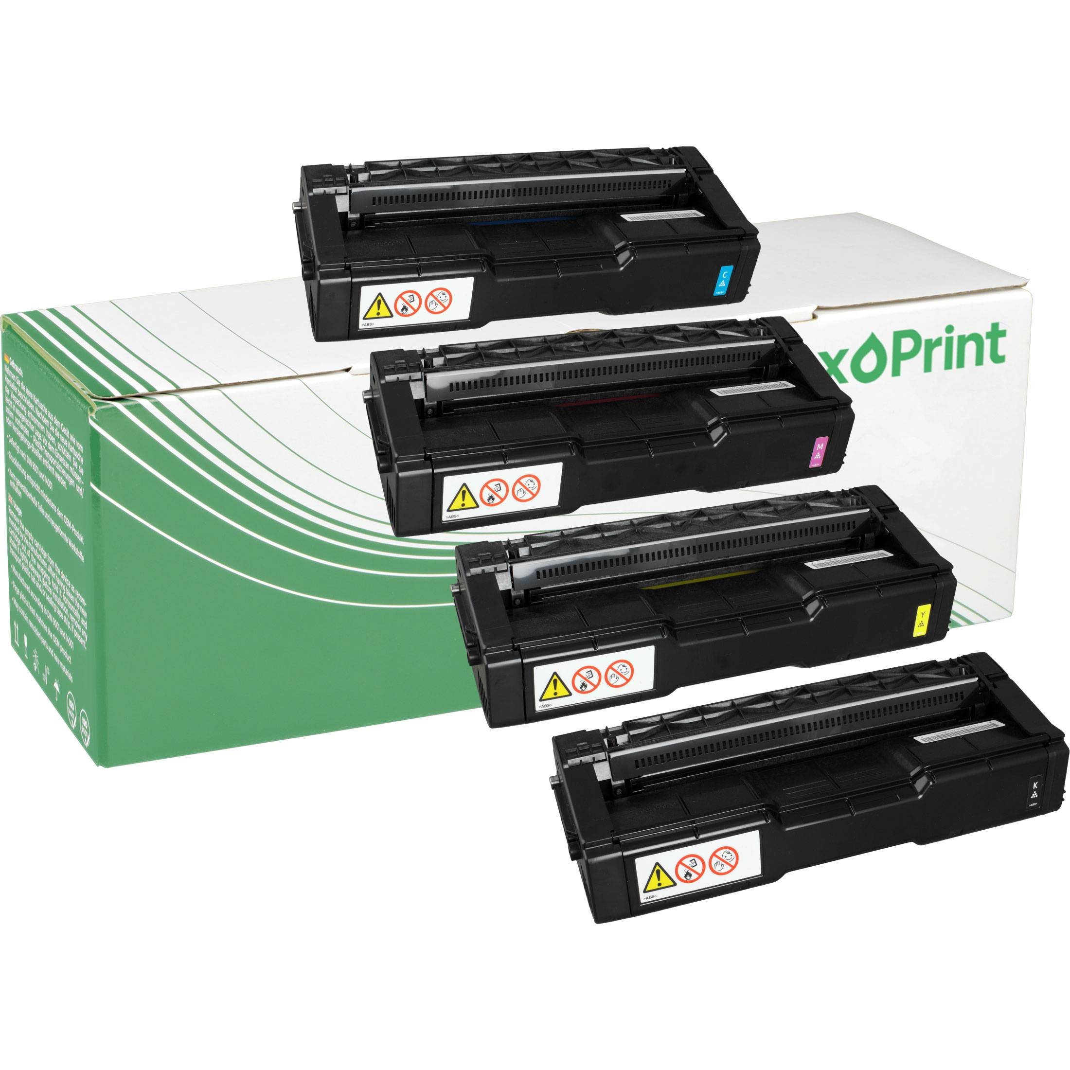 NexoPrint MC250H Multipack KCMY Toner kompatibel mit Ricoh MC250FW, SP C260DNw, SP C261DNw, SP C262DNw CMYK 25800 Seiten