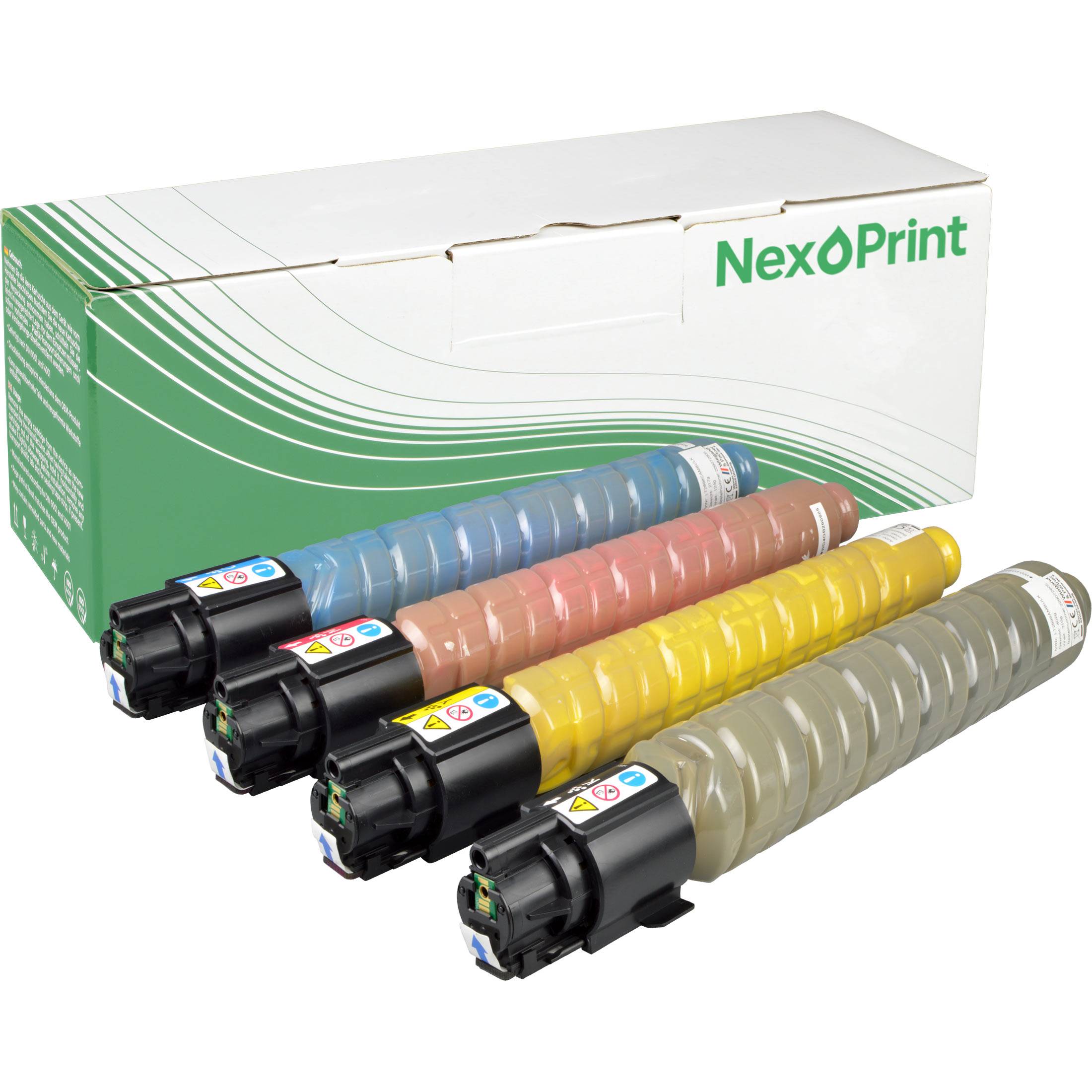 NexoPrint IMC300 Multipack KCMY Toner kompatibel mit Ricoh IM C300, IM C300F, IM C350, IM C350F CMYK 36500 Seiten