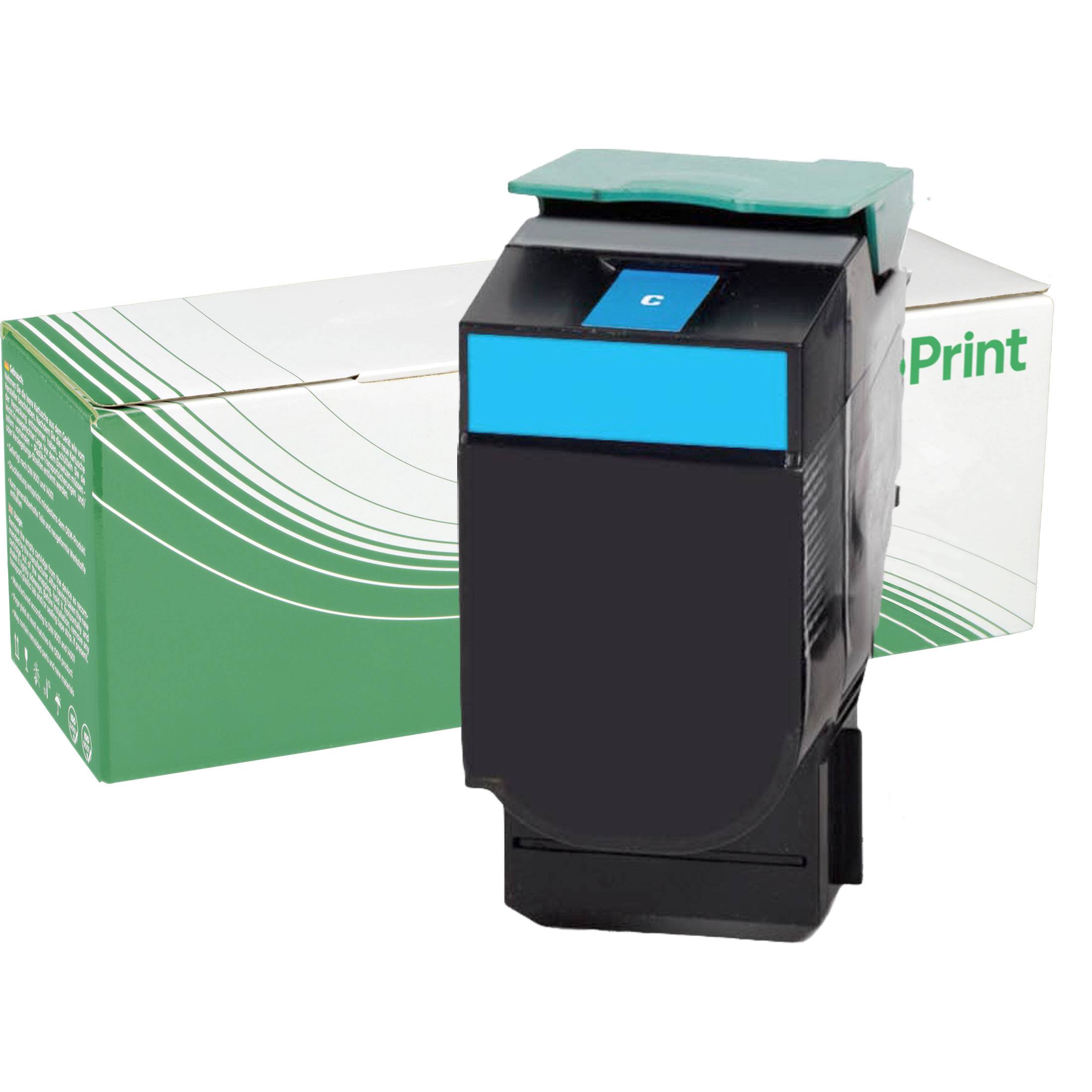 NexoPrint 71B20C0 cyan Toner kompatibel mit Lexmark CX 317 dn CX 417 de CX 517 de cyan 2500 Seiten