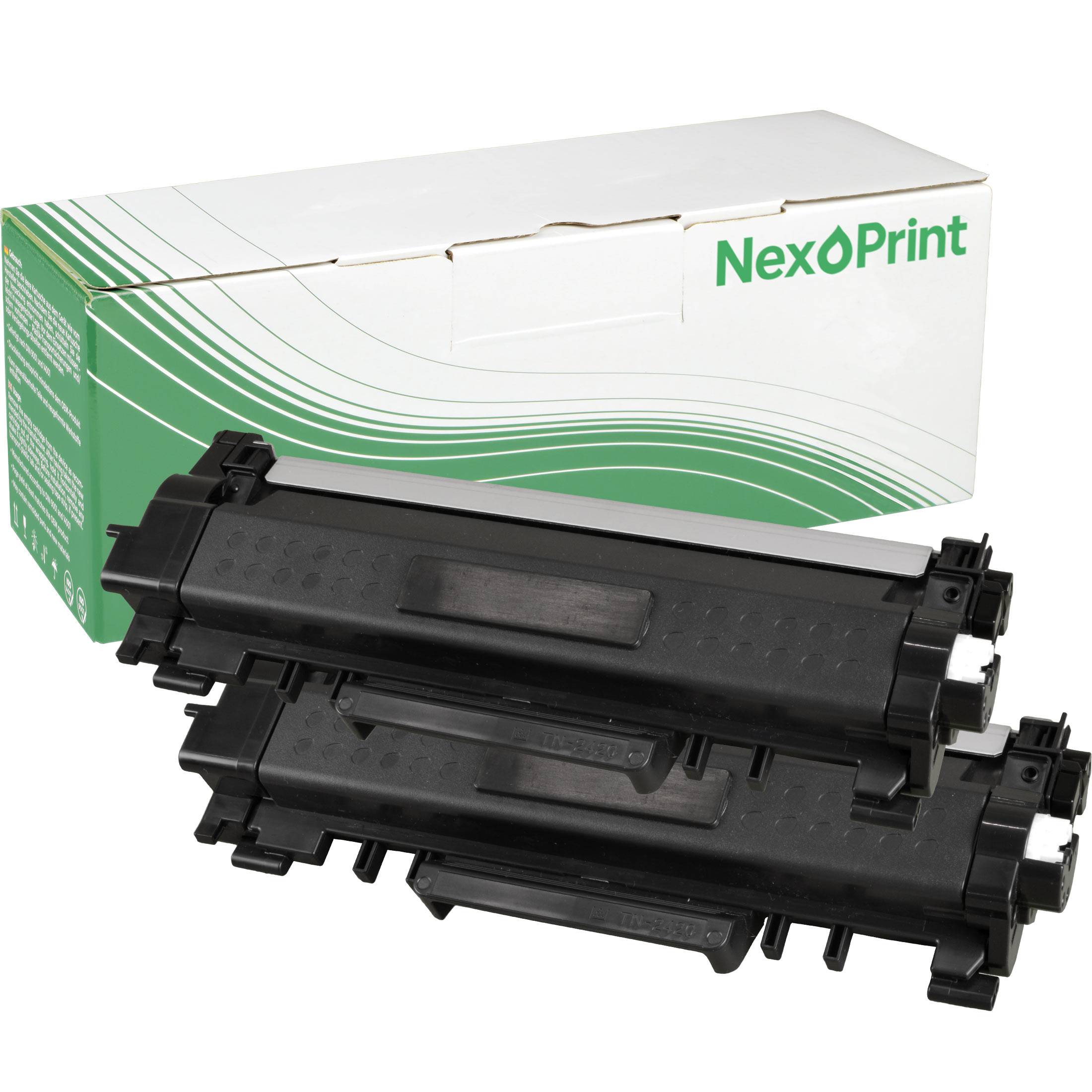 NexoPrint TN-2420 Doppelpack schwarz Toner kompatibel mit Brother HL-L 2375dW MFC-L 2710dn MFC-L 2710dW 6600 Seiten