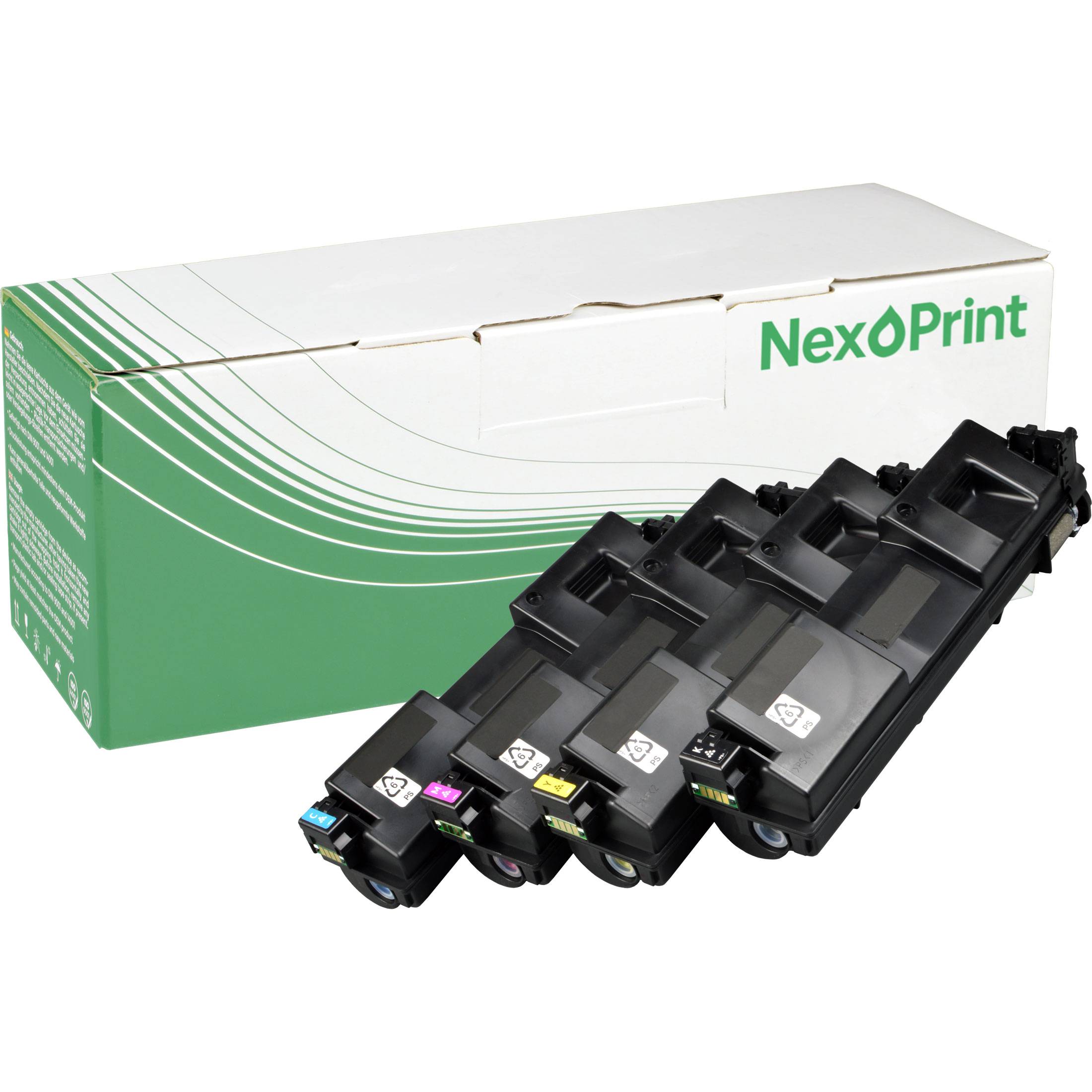 NexoPrint SPC360HE Multipack KCMY Toner kompatibel mit Ricoh SP C 360 dnt SP C 360 dnw SP C 361 SFNw CMYK 22000 Seiten