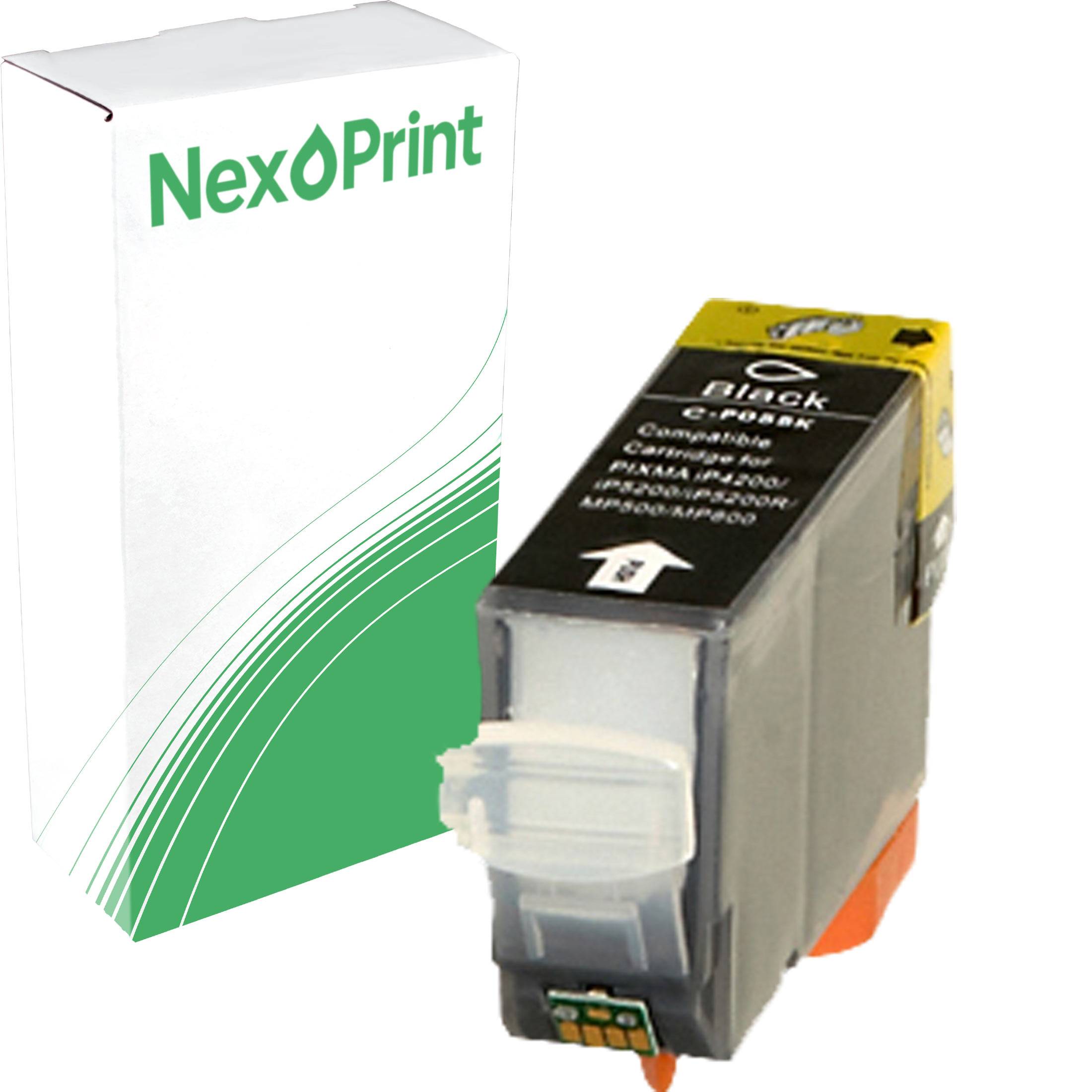 Black C-EXV40' Tonerkassette neben der Verpackungsbox der Marke 'NexoPrint', geeignet für Canon iR 1133 Serie und kompatible Modelle.