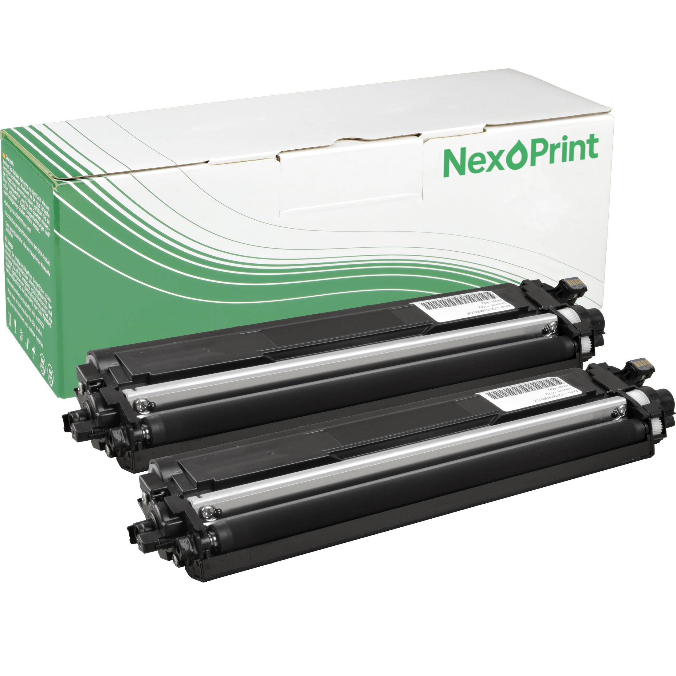 NexoPrint TN-247BK Doppelpack schwarz Toner kompatibel mit Brother MFC-L 3730 CDN MFC-L 3750 CDW MFC-L 3770 CDW schwarz 6000 Seiten
