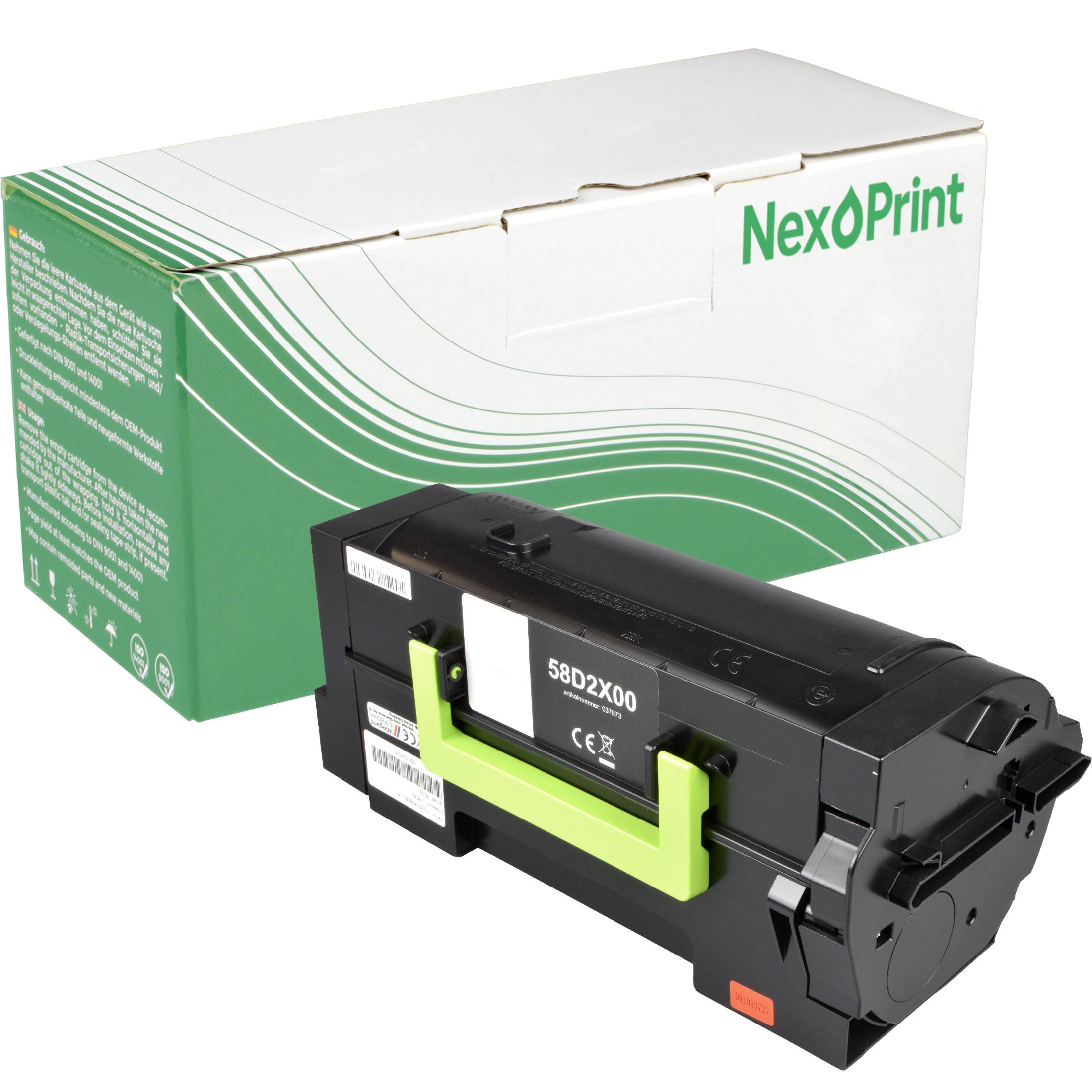 NexoPrint 58D2X00 schwarz Toner kompatibel mit Lexmark MX721 adhe MX826 ade MX826 adxe 35000 Seiten