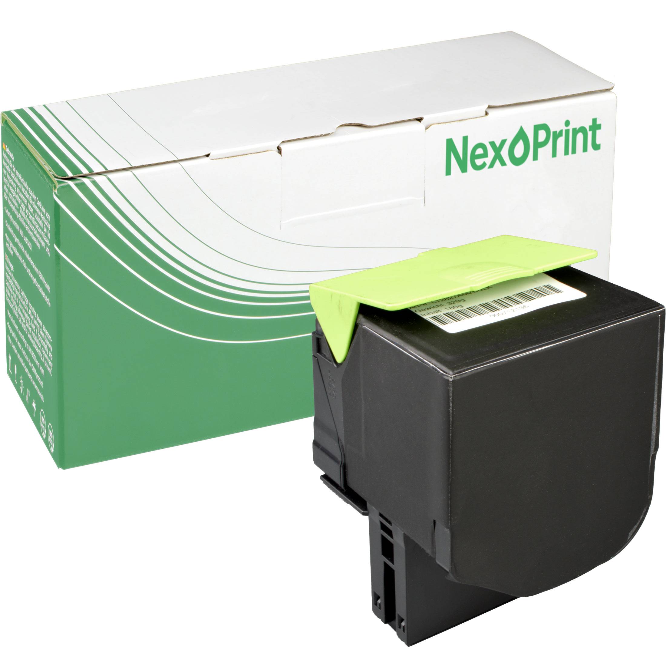 NexoPrint C242XK0 schwarz Toner kompatibel mit Lexmark MC2425 adw MC2535 adwe MC2640 adwe 6000 Seiten