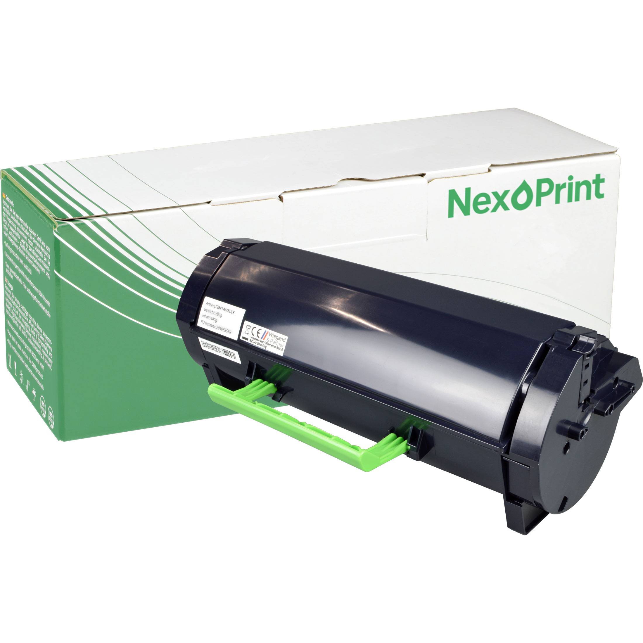 NexoPrint 24B6186 schwarz Toner kompatibel mit Lexmark M3150 XM3150 17500 Seiten