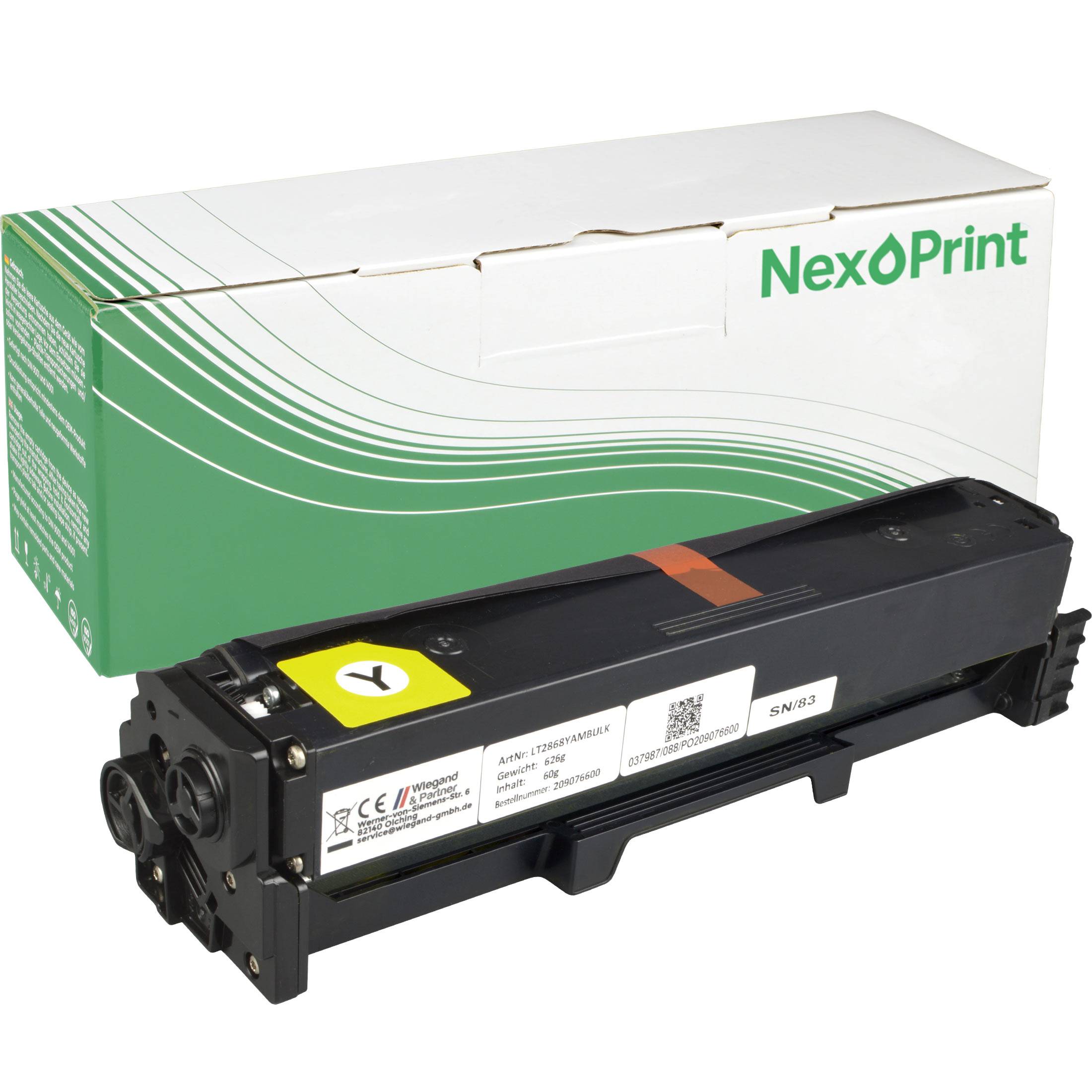 NexoPrint C3220Y0 yellow Toner kompatibel mit Lexmark MC3326 i MC3426 adW MC3426 i 1500 Seiten