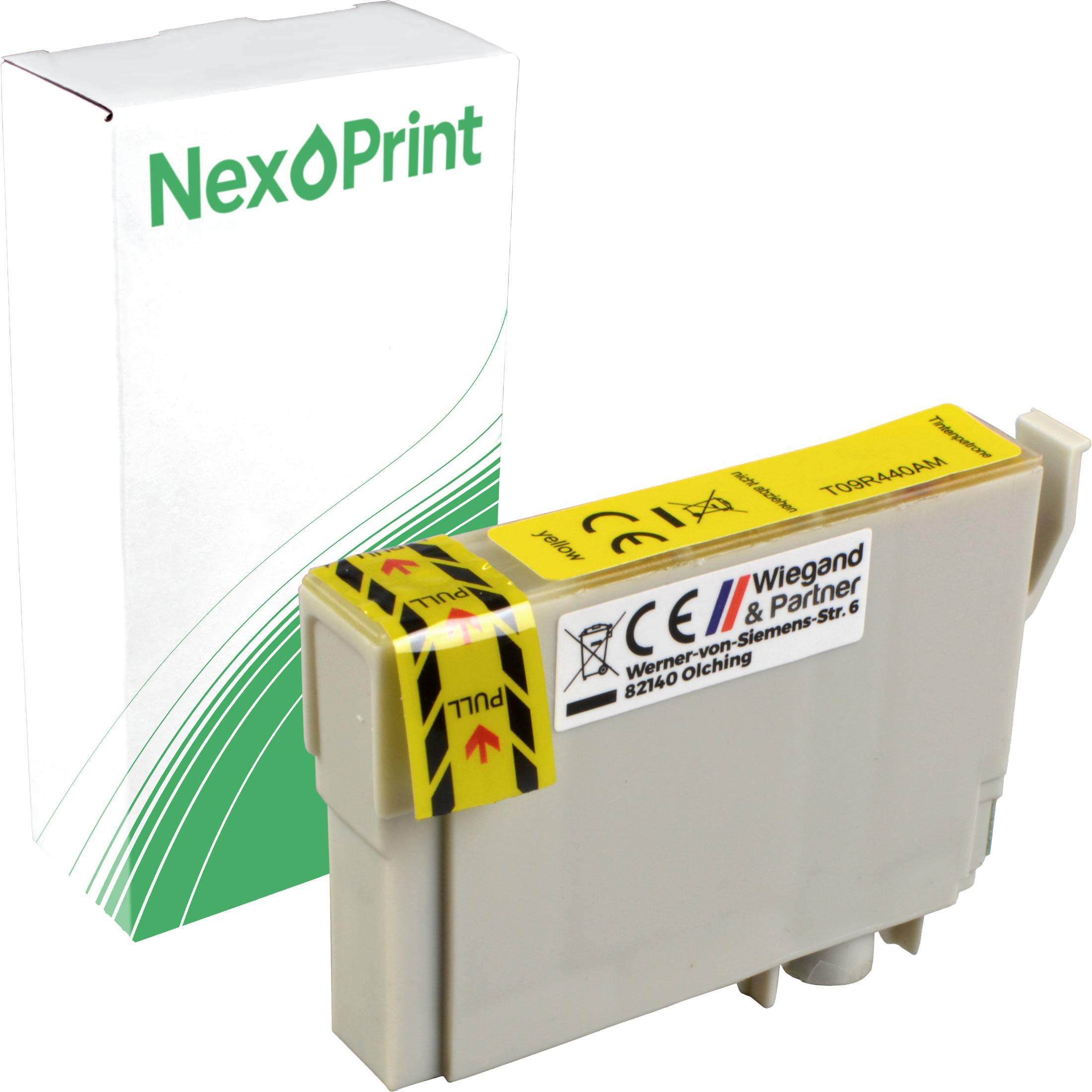 Tintenpatronenkarton mit der Aufschrift 