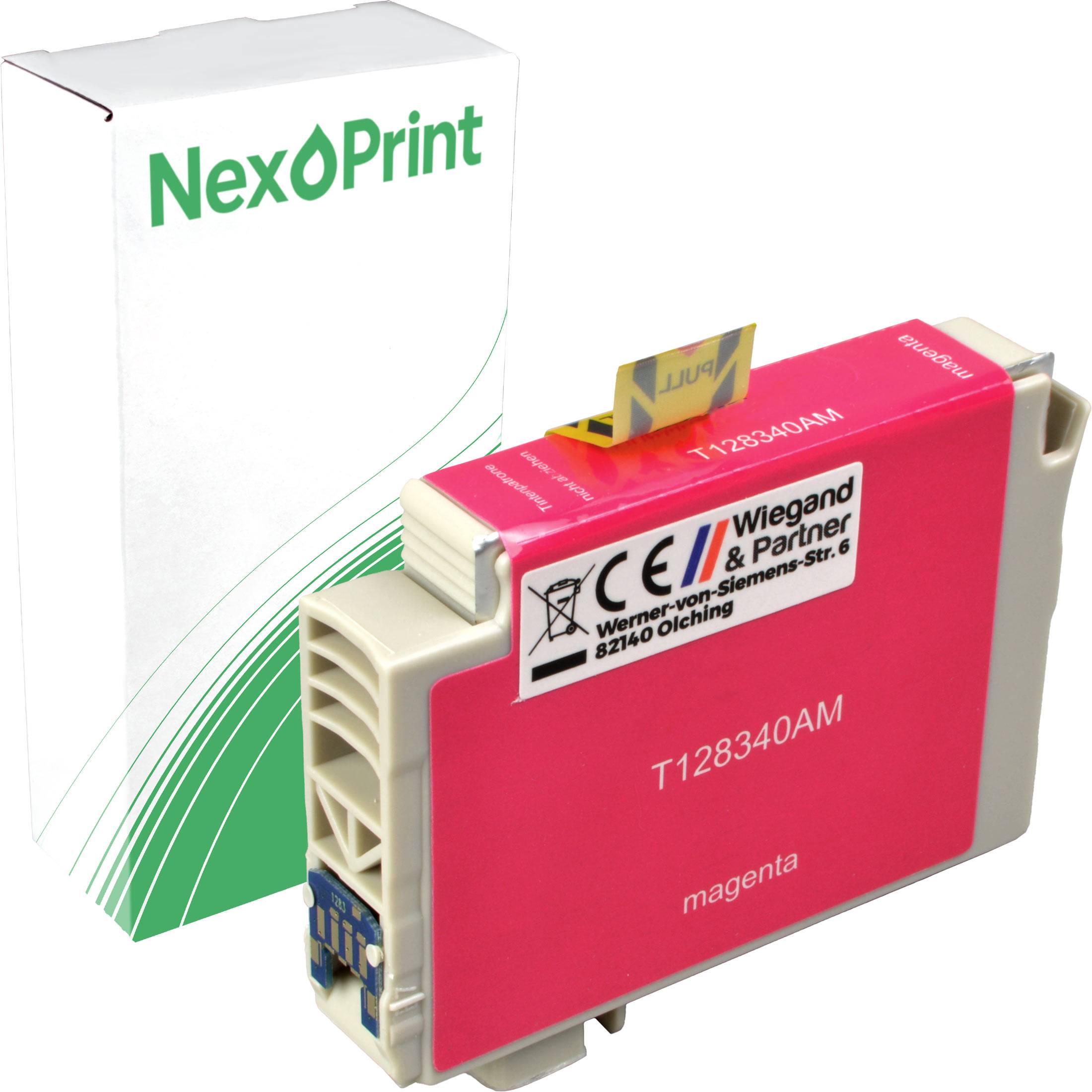 Eine Tintenpatrone mit der Aufschrift 