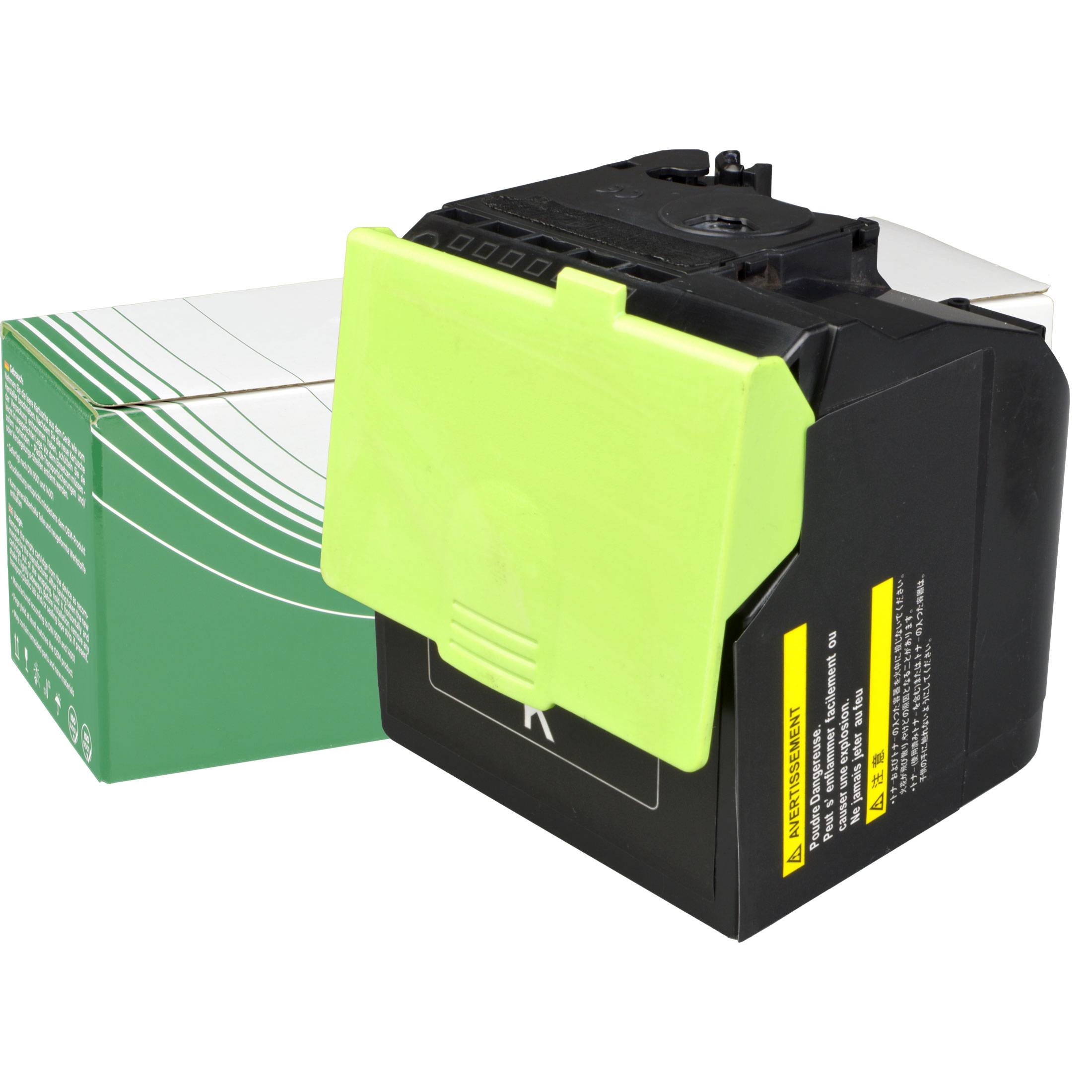 Eine Cyan-Tonerpatrone mit der Aufschrift „C