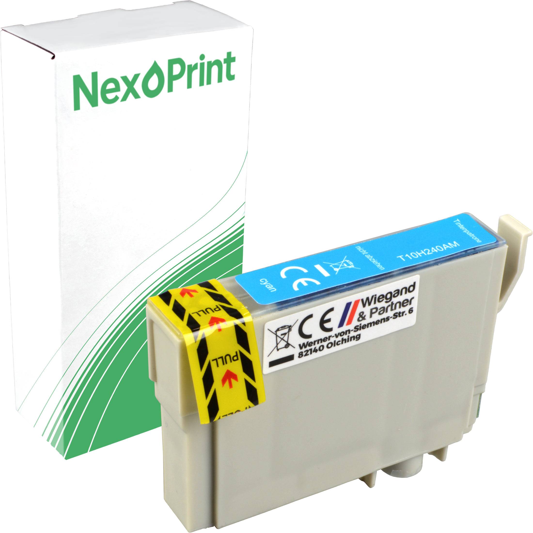 Eine Tintenpatrone mit der Aufschrift 